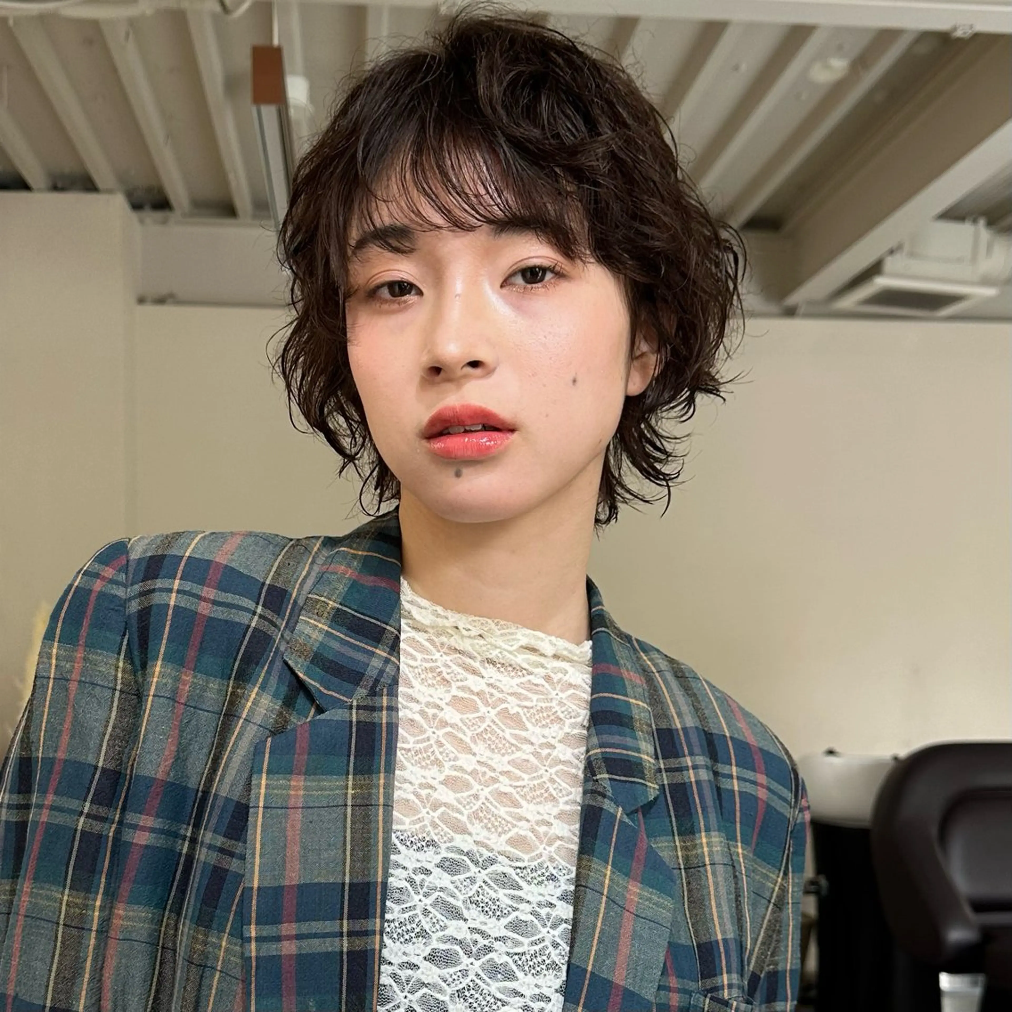 ショート パーマ カット パーマ トリートメント ハイトーン×似合わせ 🌱中川慎之介のヘアスタイル