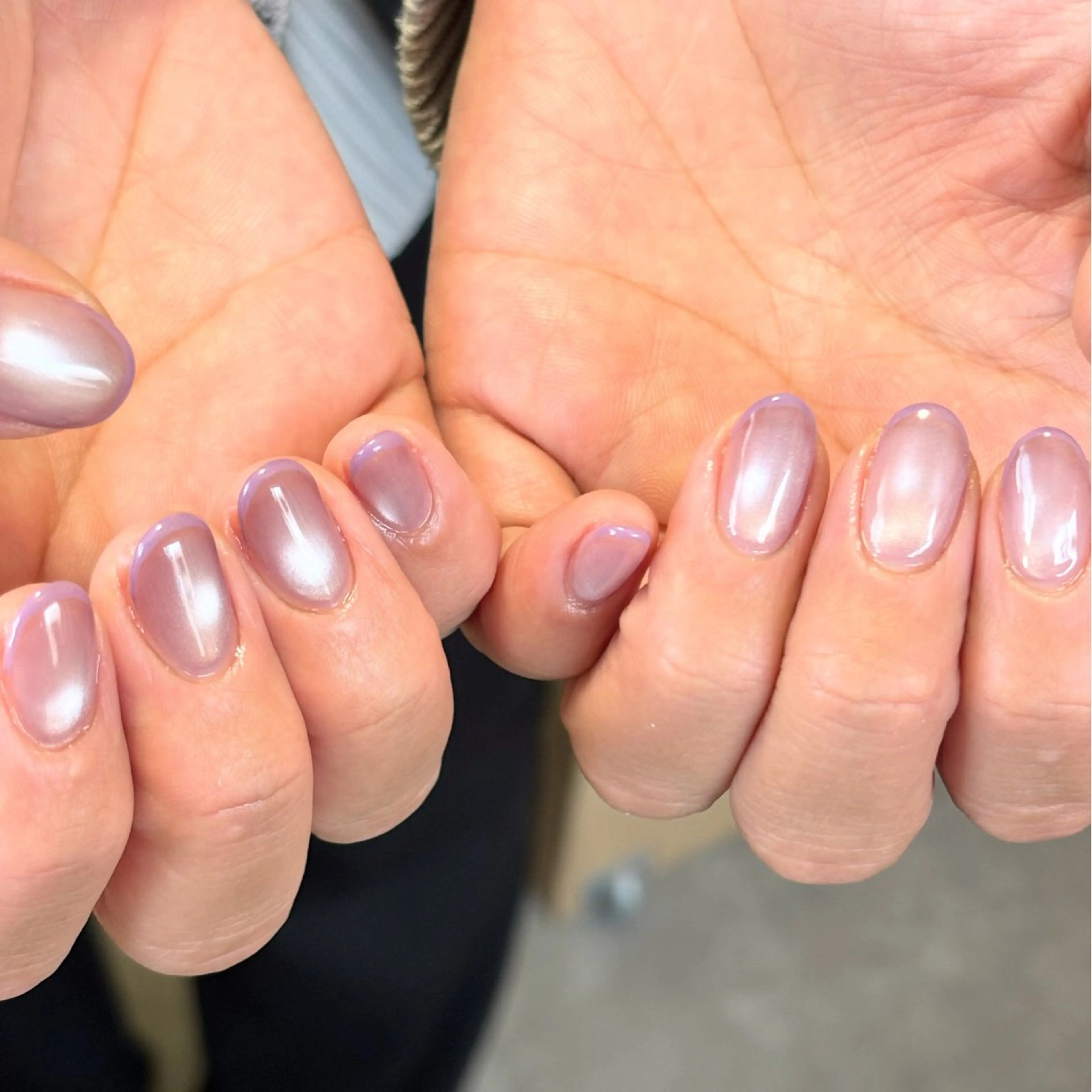 ネイル フレンチネイル キラキラネイル マグネットネイル ニュアンスネイル オフィスネイル ハンドネイル tamu nail 　金町のネイルデザイン