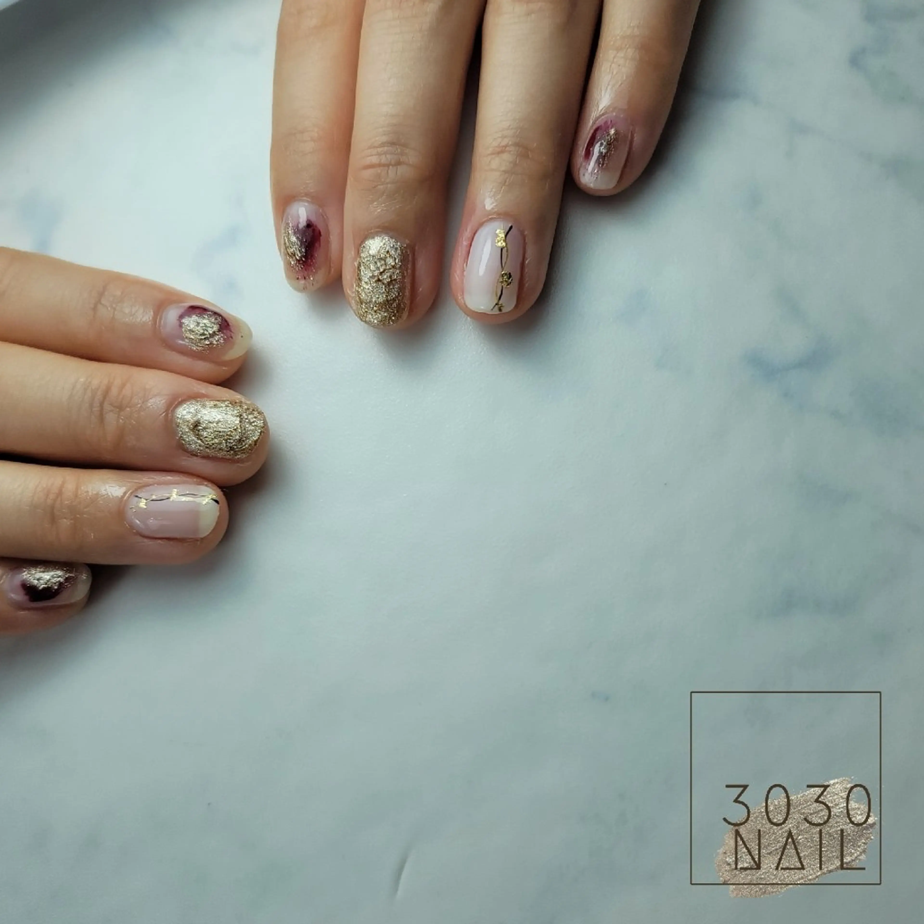 ネイル アートネイル フットネイル ニュアンスネイル シンプルネイル ネイリスト riiisaのネイルデザイン