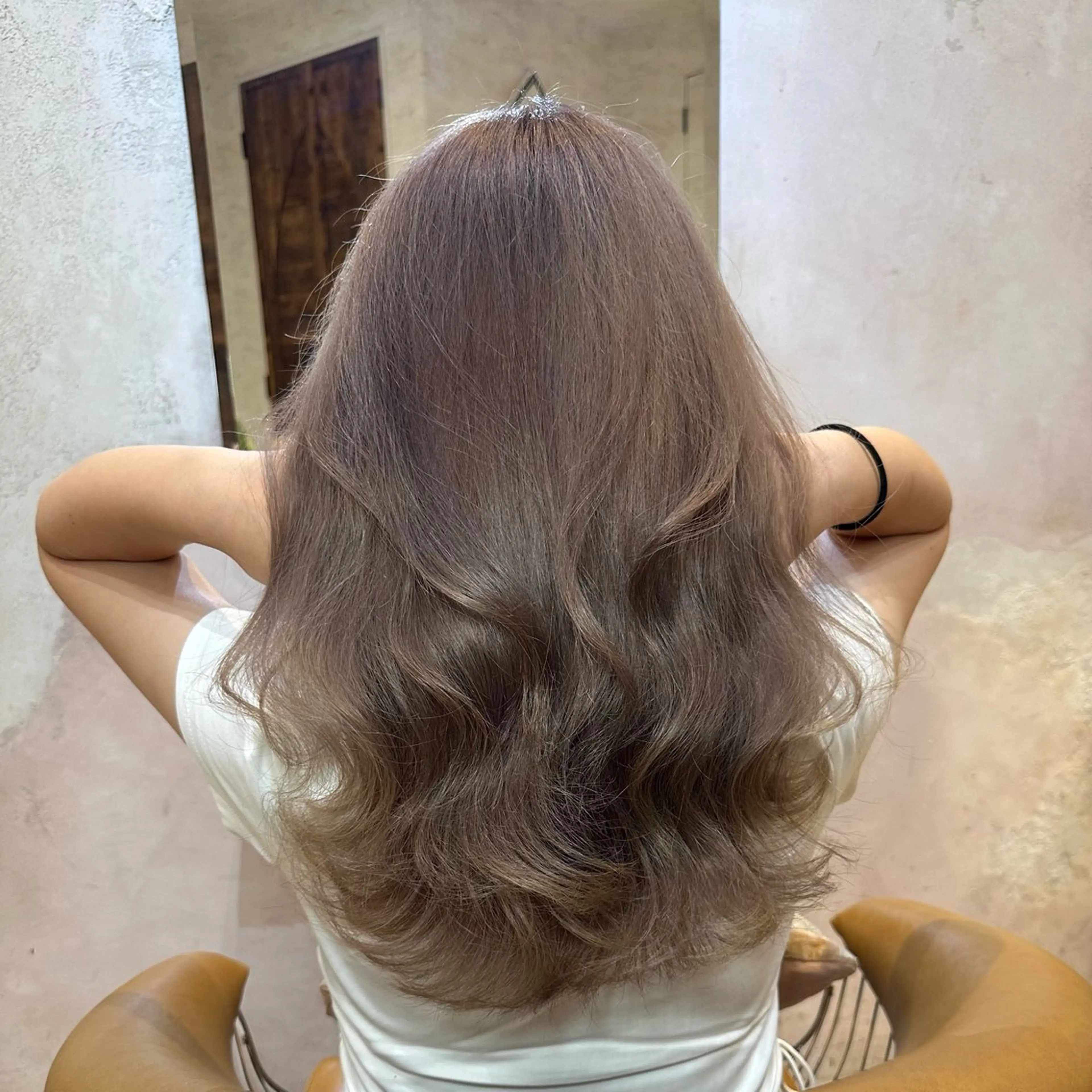 セミロング ヘアカラー もえな 💋👼🏻のヘアスタイル