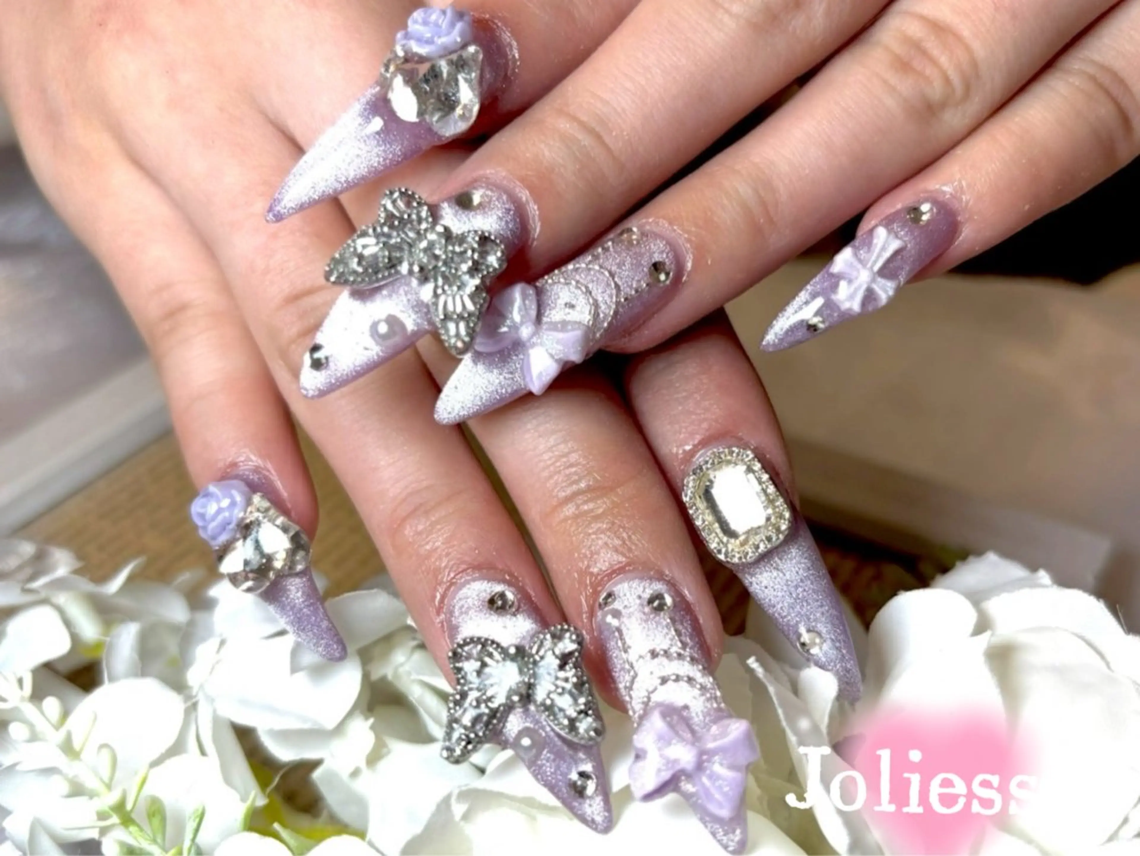 ネイル リボン Joliesse nail salonのネイルデザイン