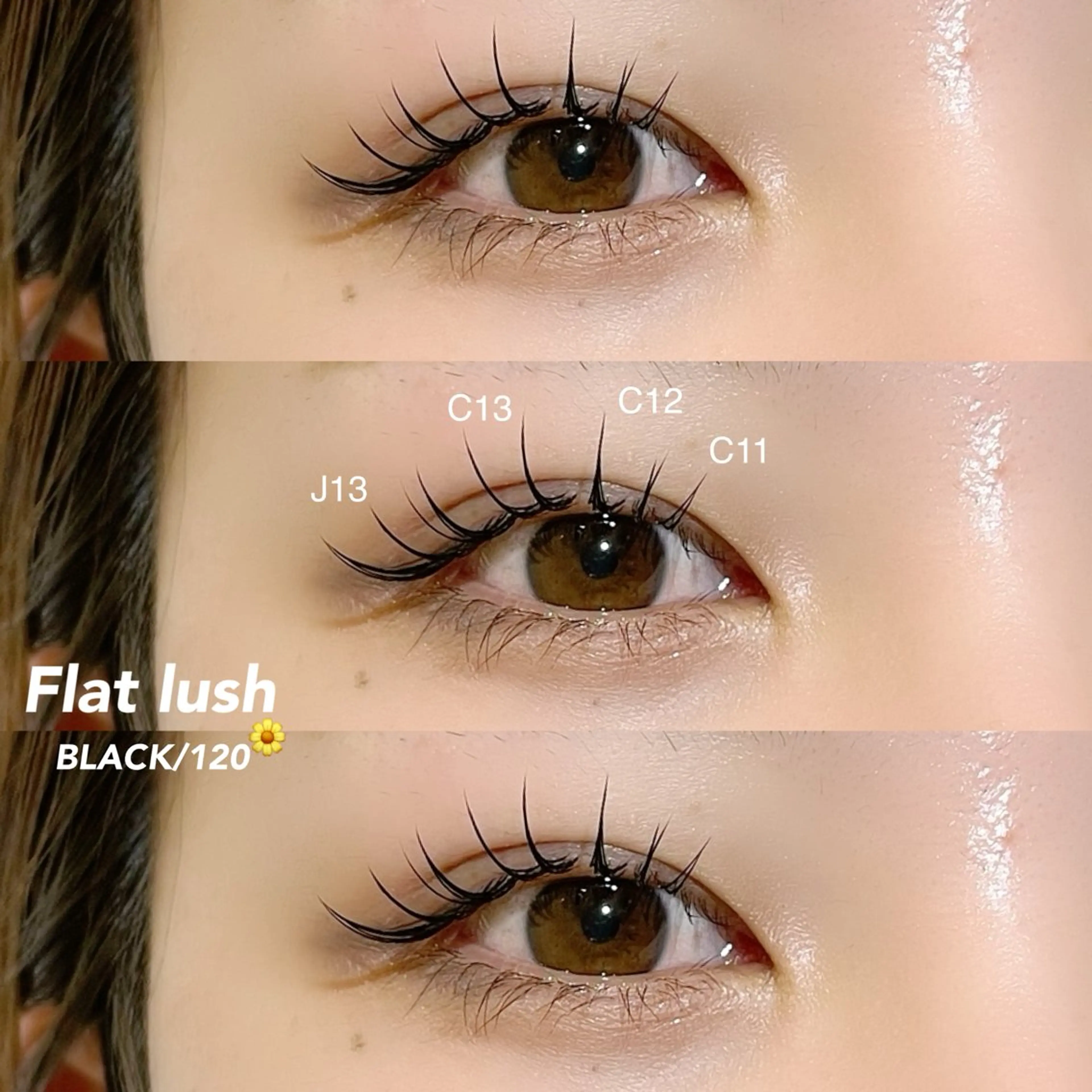 マツエク・マツパ フラットラッシュ マツエク Lana by and life所属・mayu 🌷のマツエク・マツパデザイン