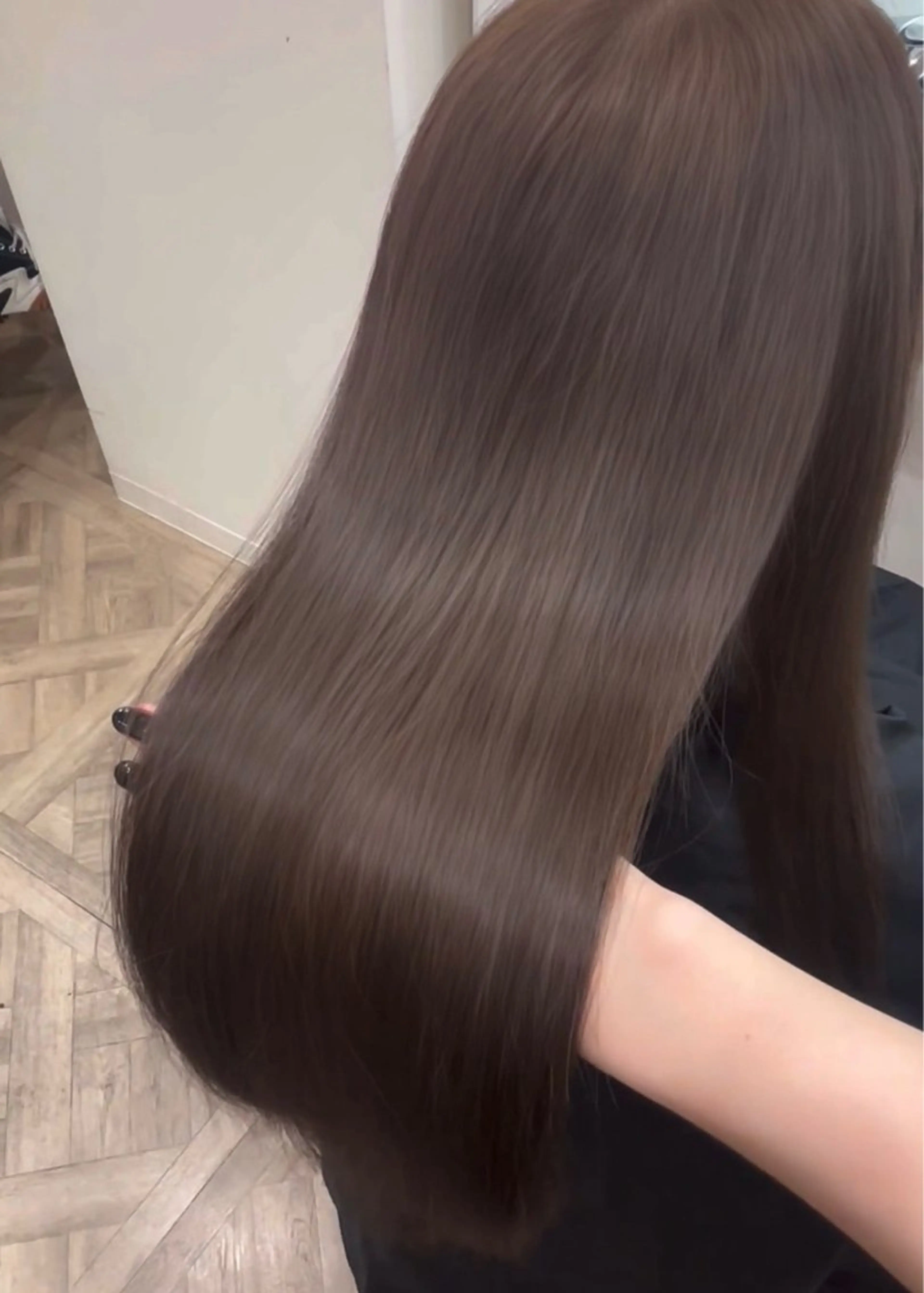 セミロング カラー ヘアカラー トリートメント ミルクティ/ピンク/ レイヤー/yuriaのヘアスタイル