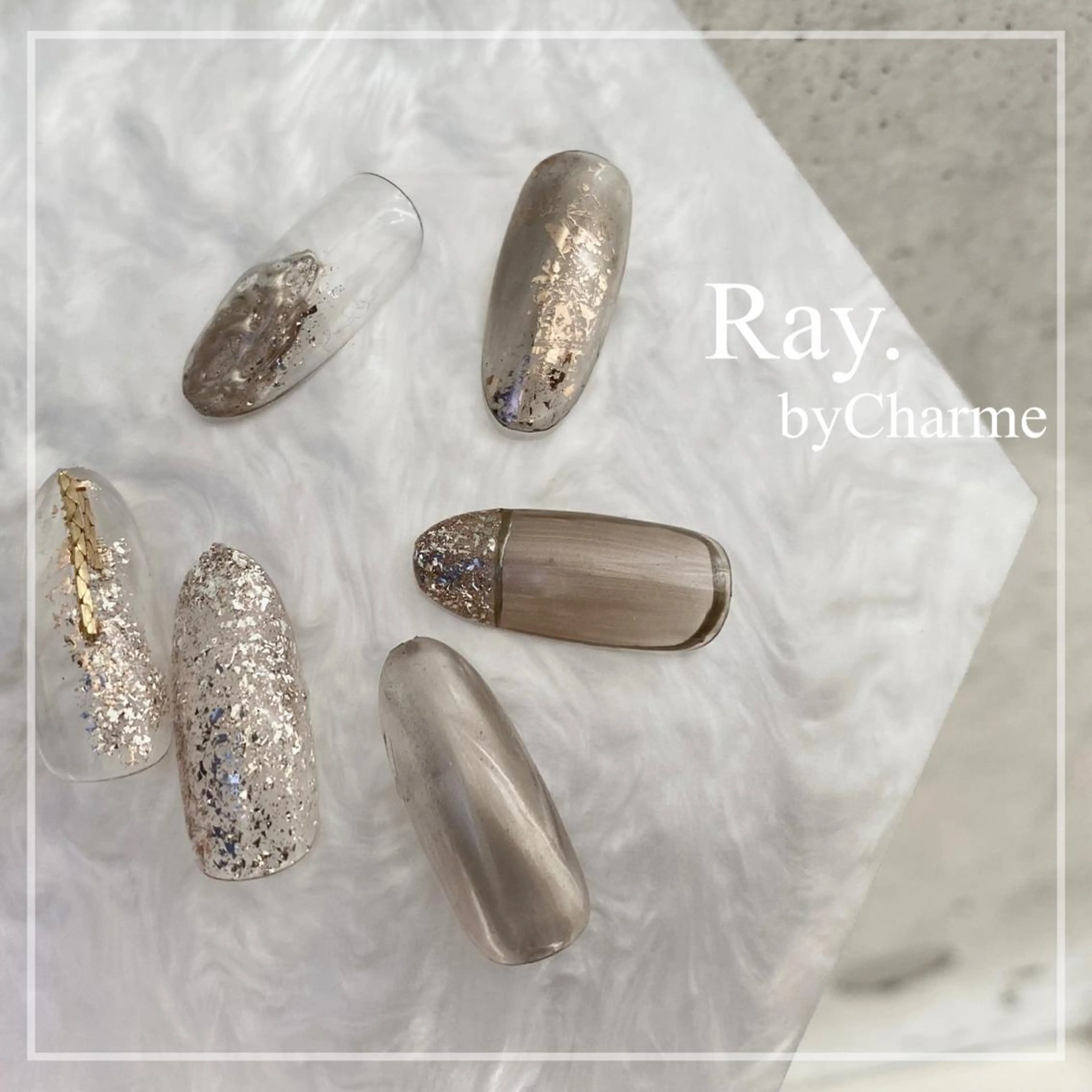 ネイル Ray. ／綺麗目ニュアンスのネイルデザイン