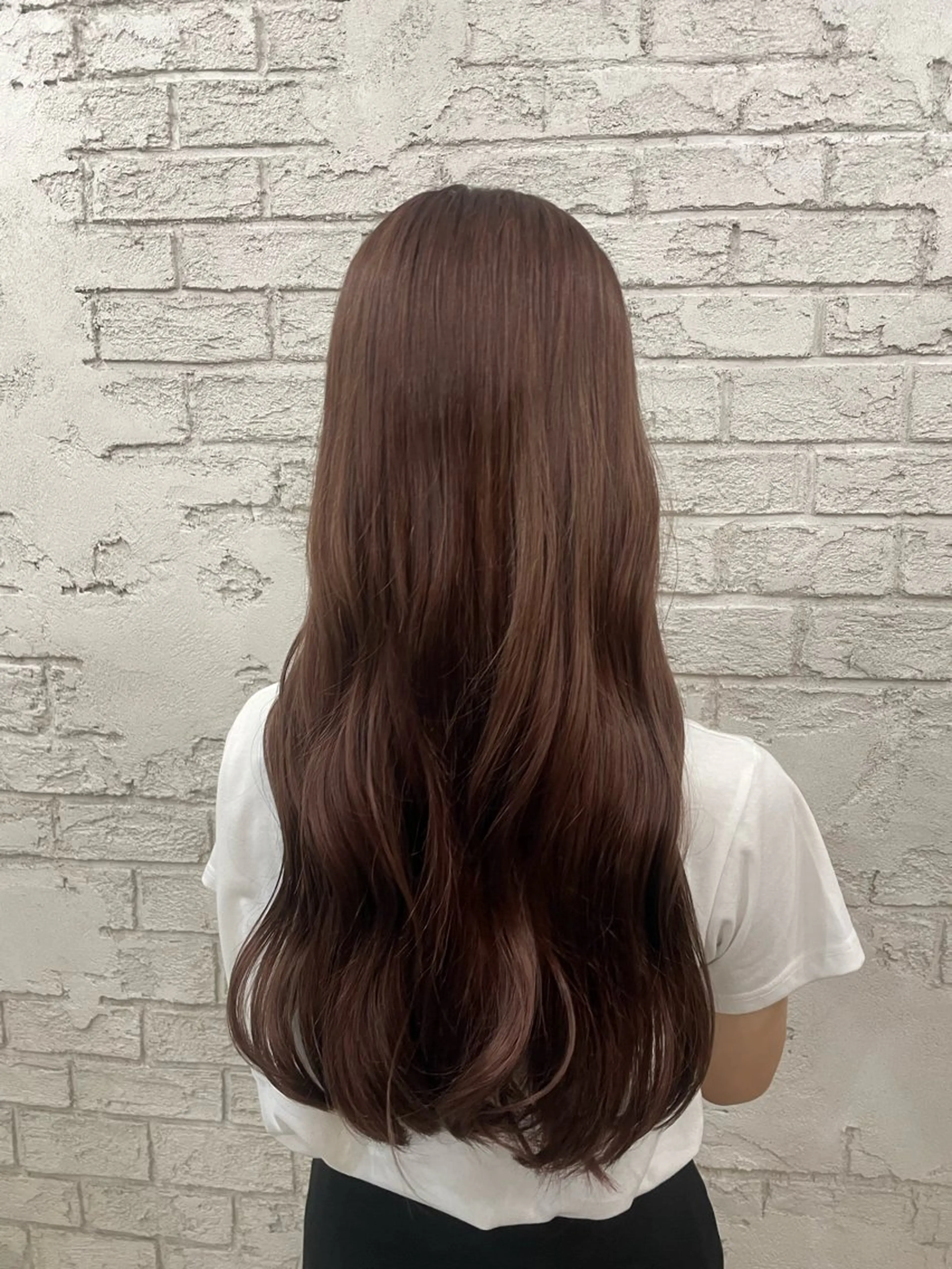 ロング カラー ブリーチ ブラウンカラー ピンクカラー ピンクブラウン メイク指名NO1りこ カットモデル募集中のその他イメージ