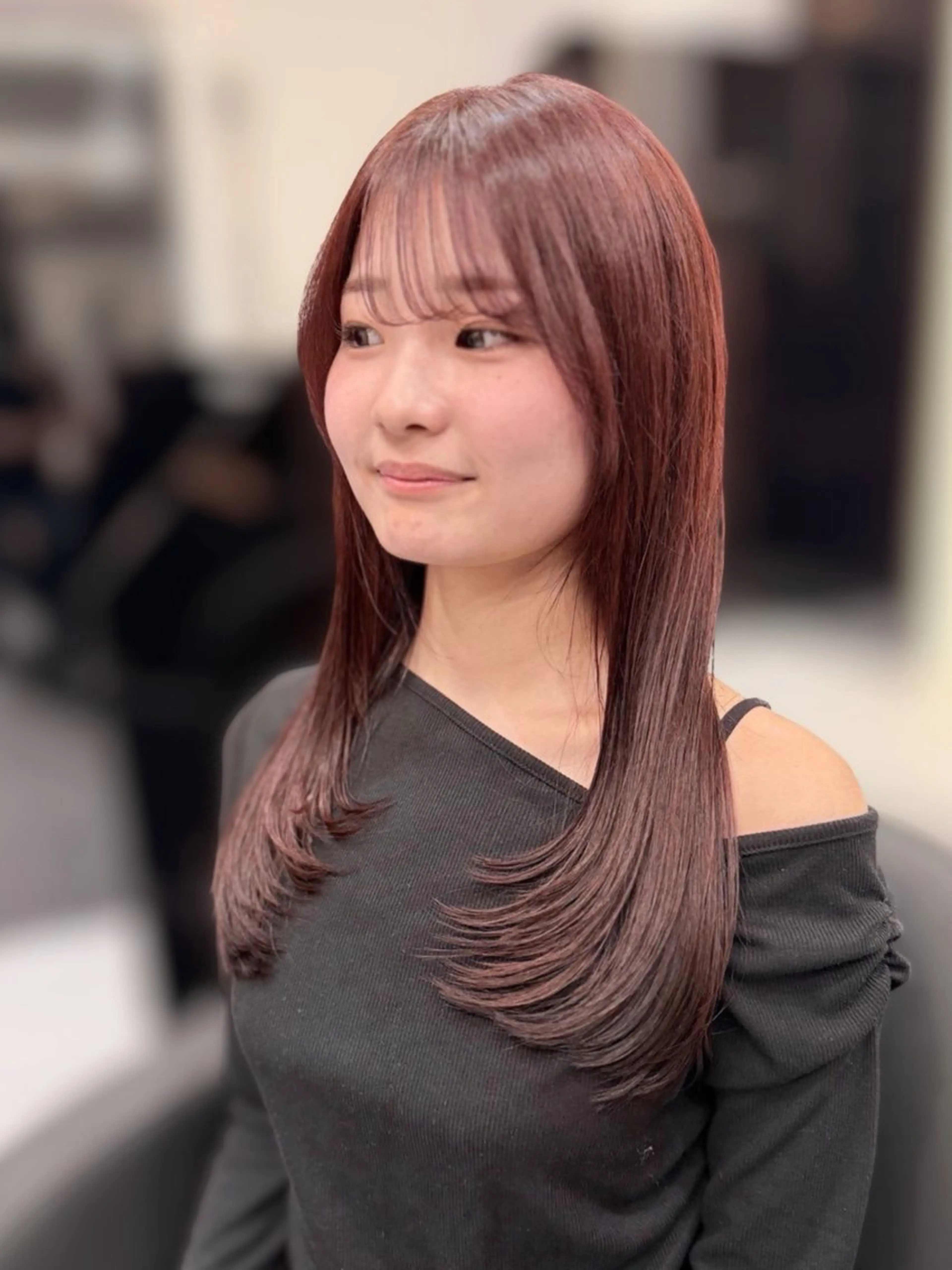ミディアム ミディアムレイヤー レイヤーカット トリートメント TheEctQ'n所属・似合わせカット✂️ 🥀Ayane🥀のヘアスタイル