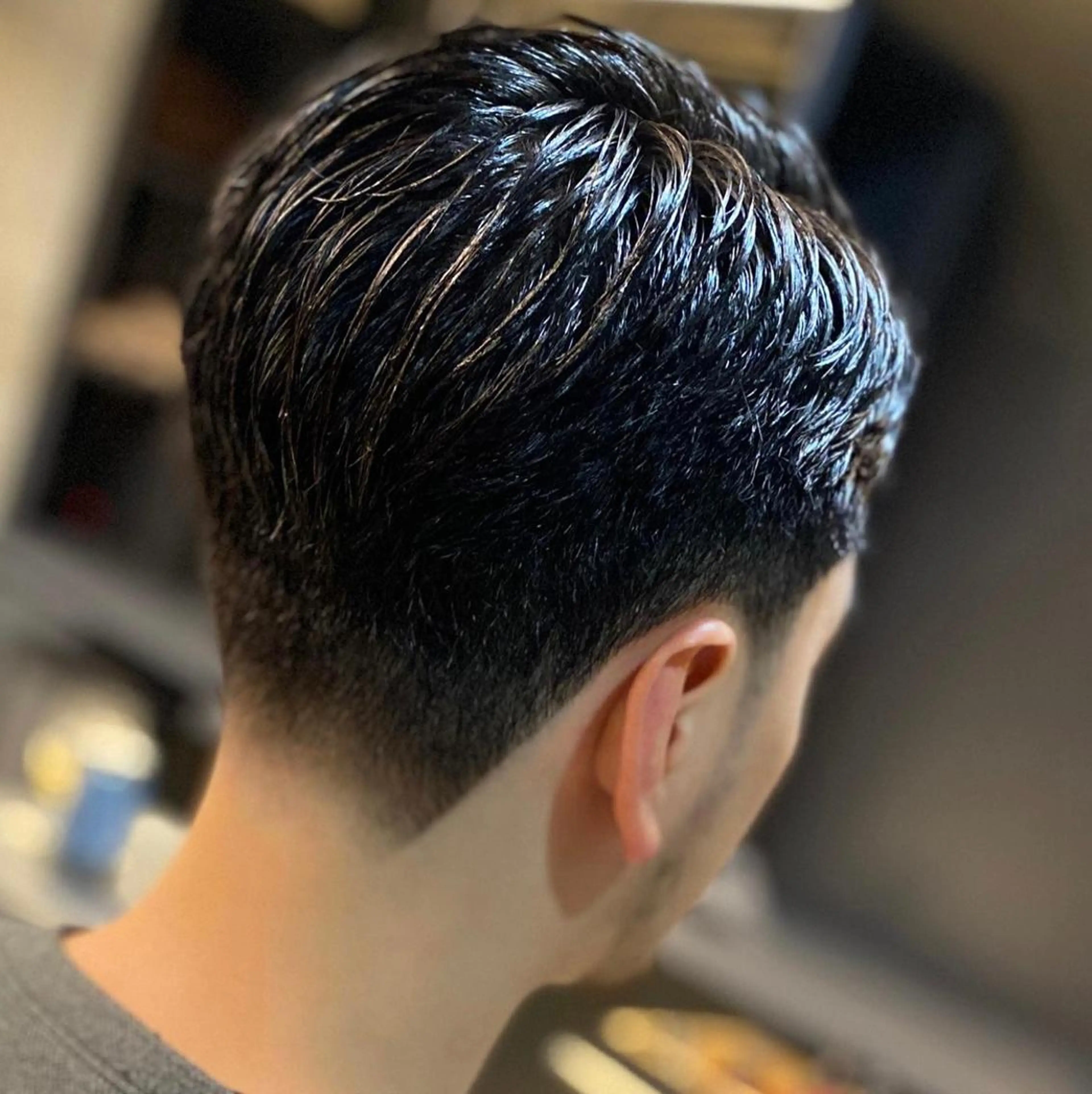 ショート メンズ FRANK’S BARBER&BEER CLUB 日比谷店所属・TAKU ／フェード／パーマのヘアスタイル