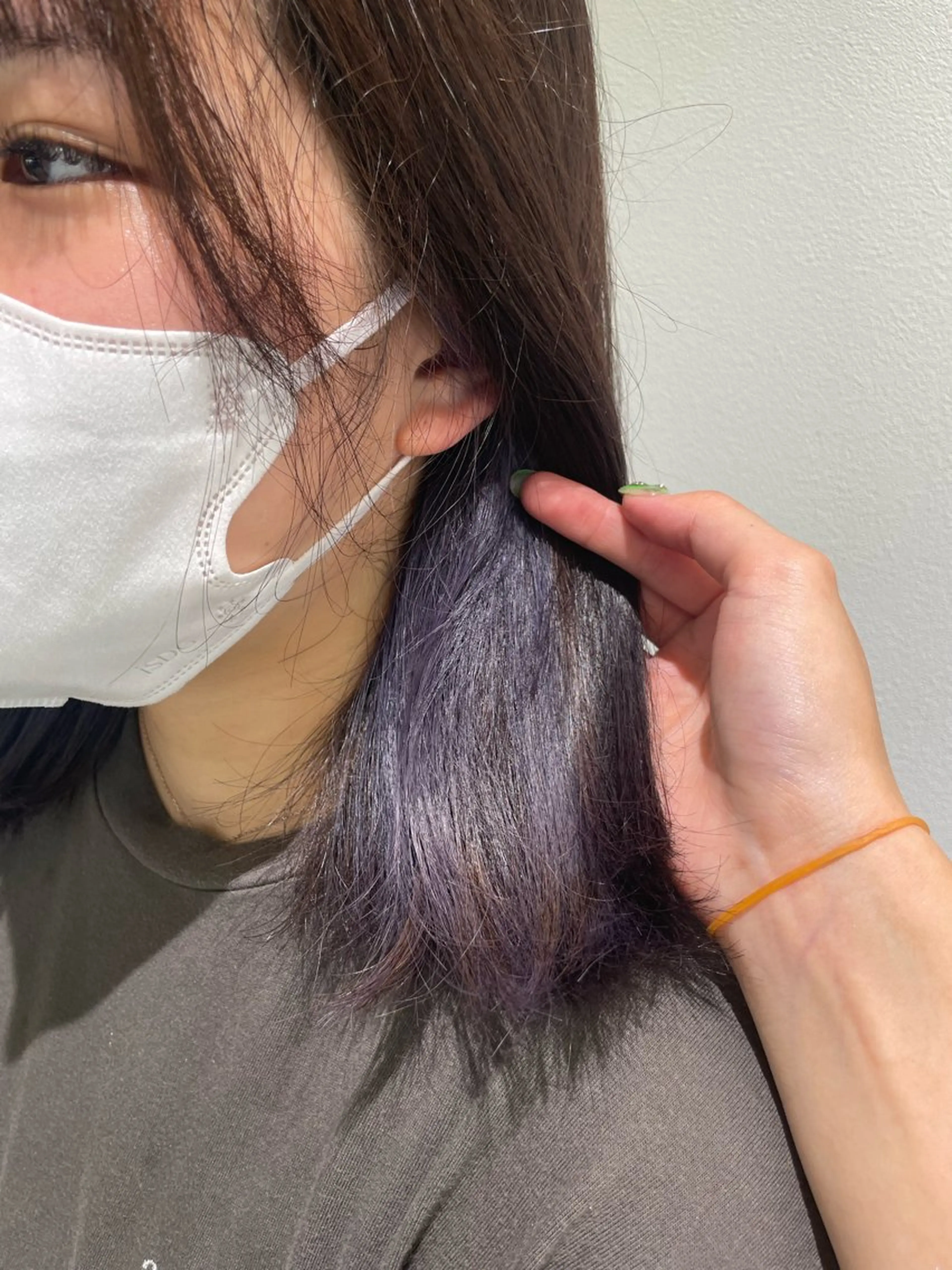 カラー イヤリングカラー ボブ／ブリーチカラー ／ゆづき🌟のヘアスタイル