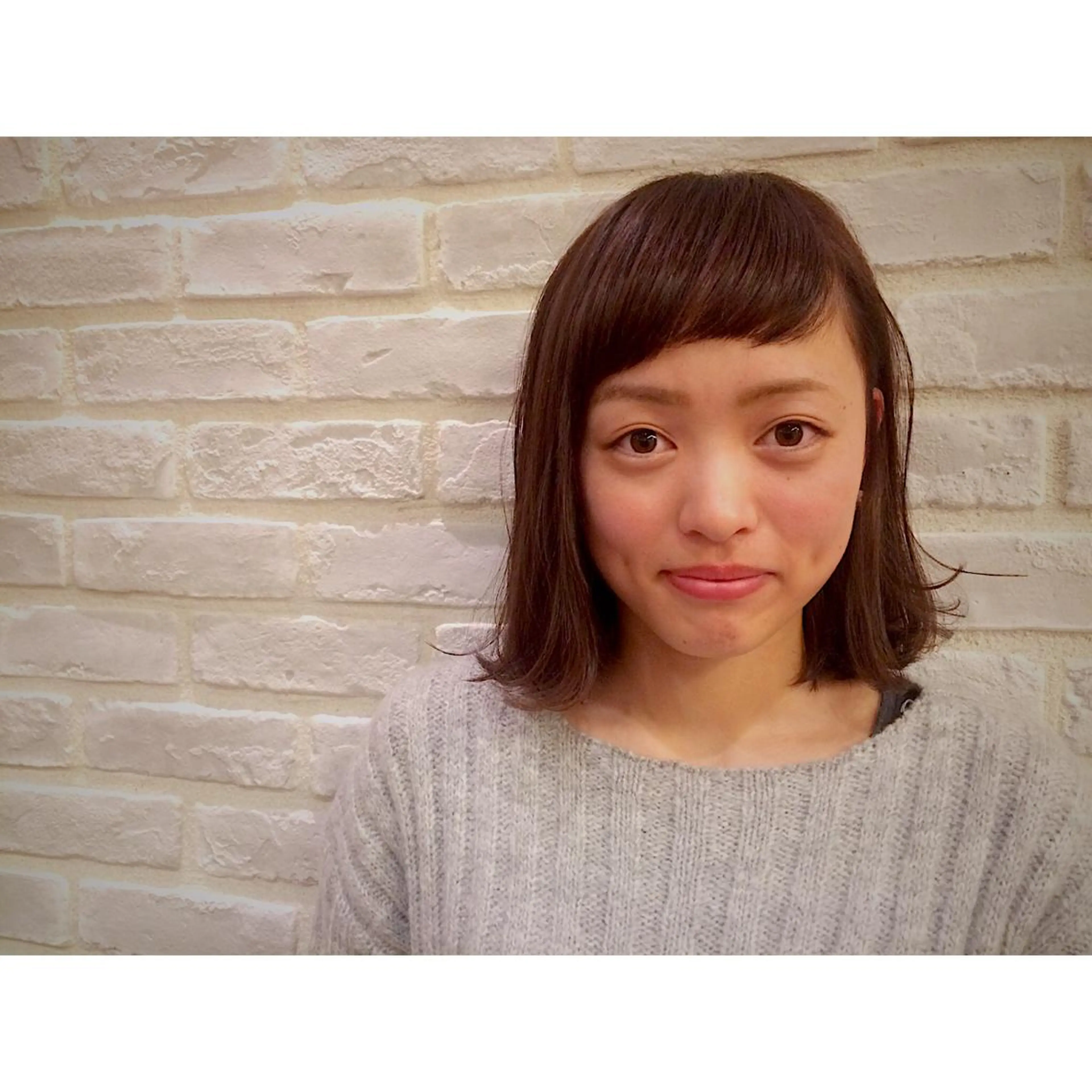 ショート ミディアム セミロング カラー 藤井 菜緒のヘアスタイル