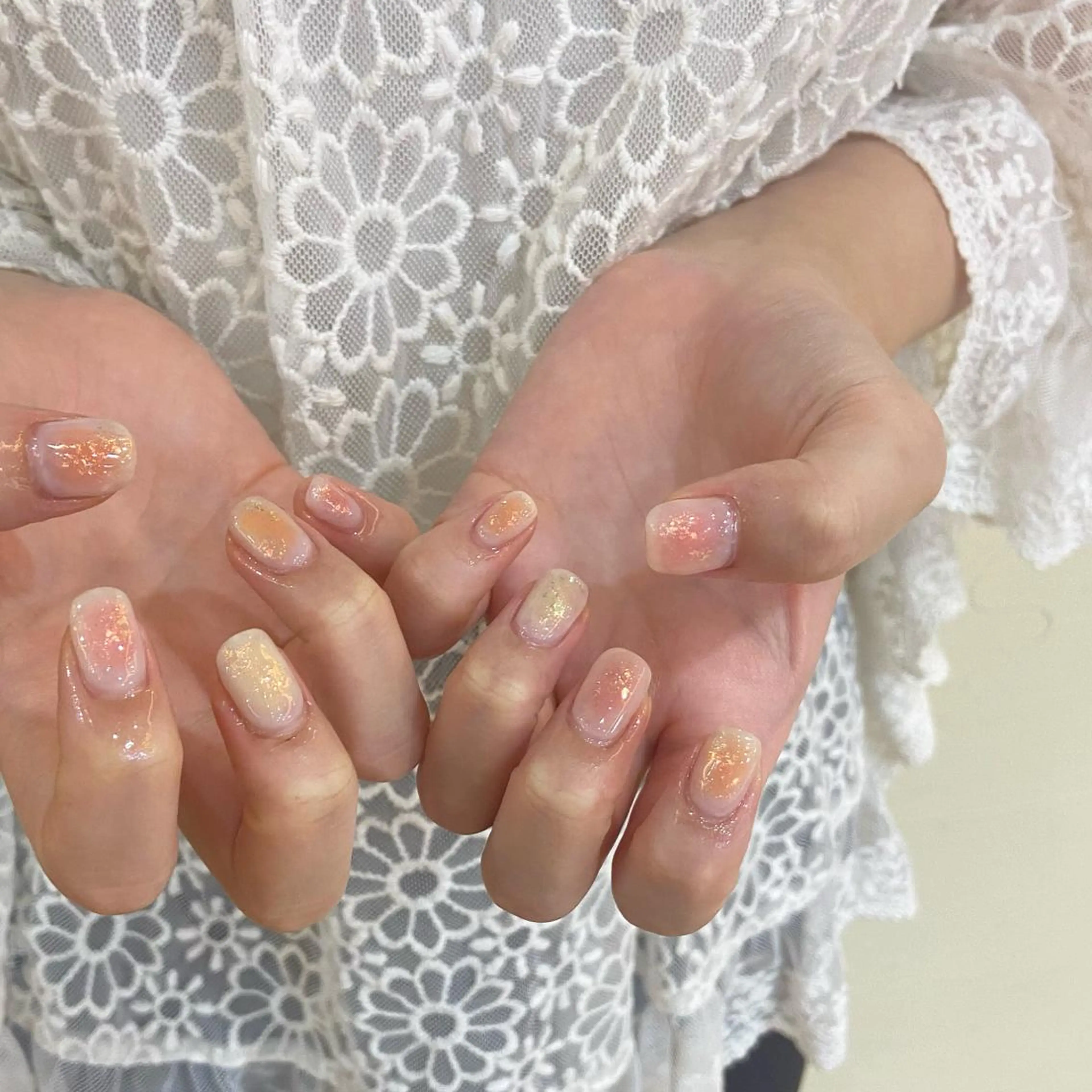 ネイル 𝕄𝕚𝕪𝕦🤍 自由が丘⌇パラジェルのネイルデザイン