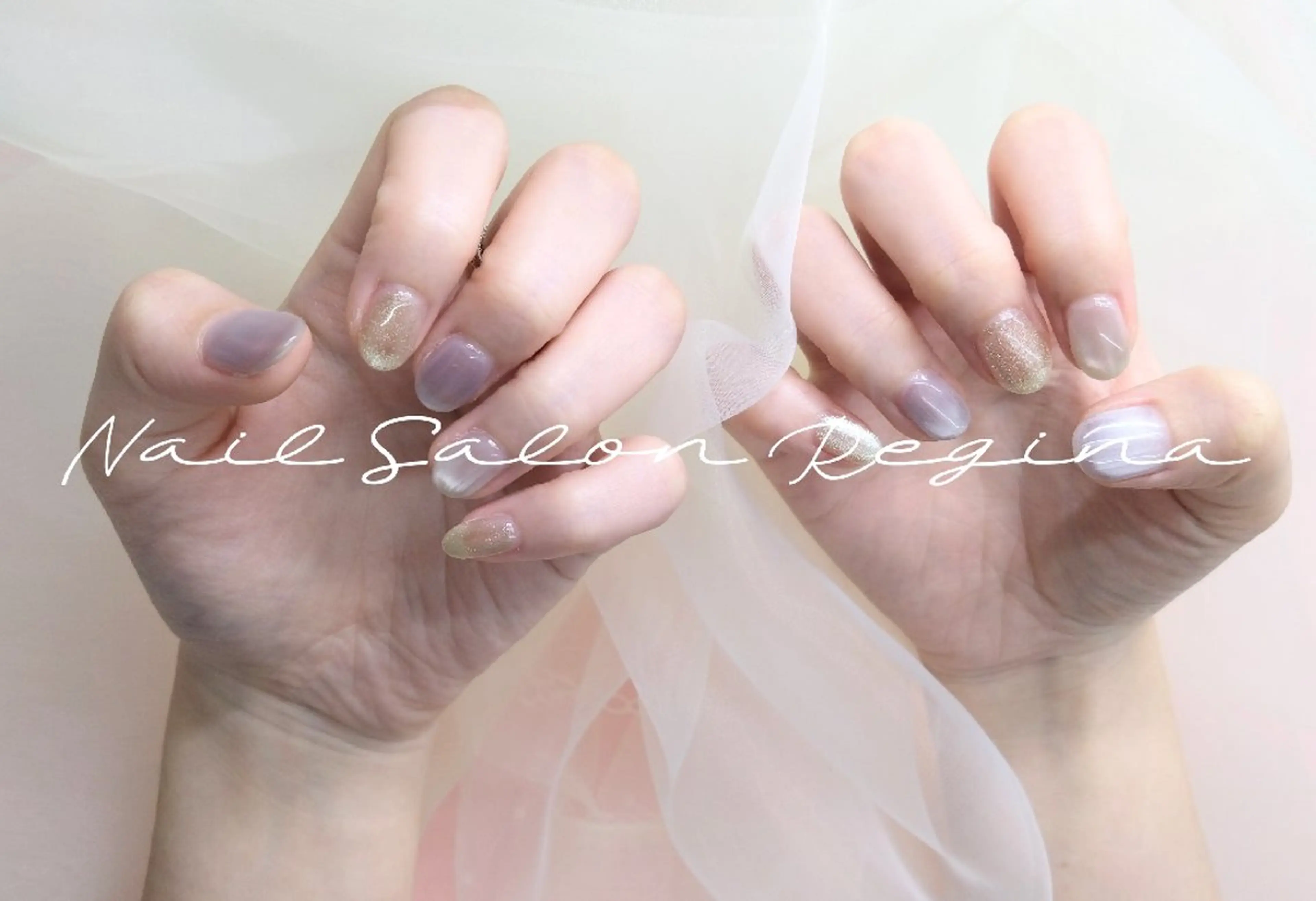 ネイル アートネイル べっ甲ネイル チークネイル クリアネイル 長さ出し N.S.R 上野御徒町のネイルデザイン