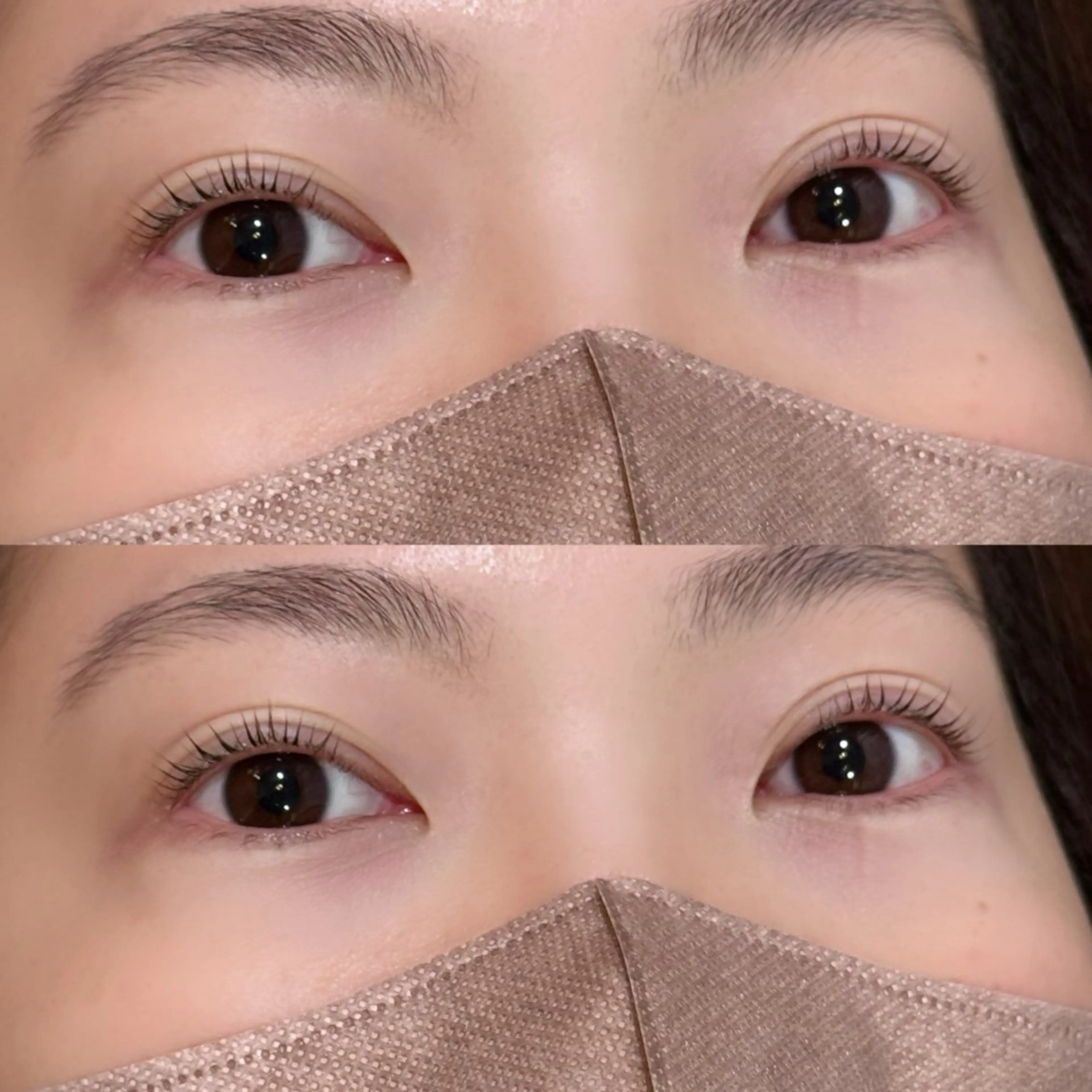 マツエク・マツパ マツパ 透明感カラー/顔周り カット/レイヤーにかのヘアスタイル