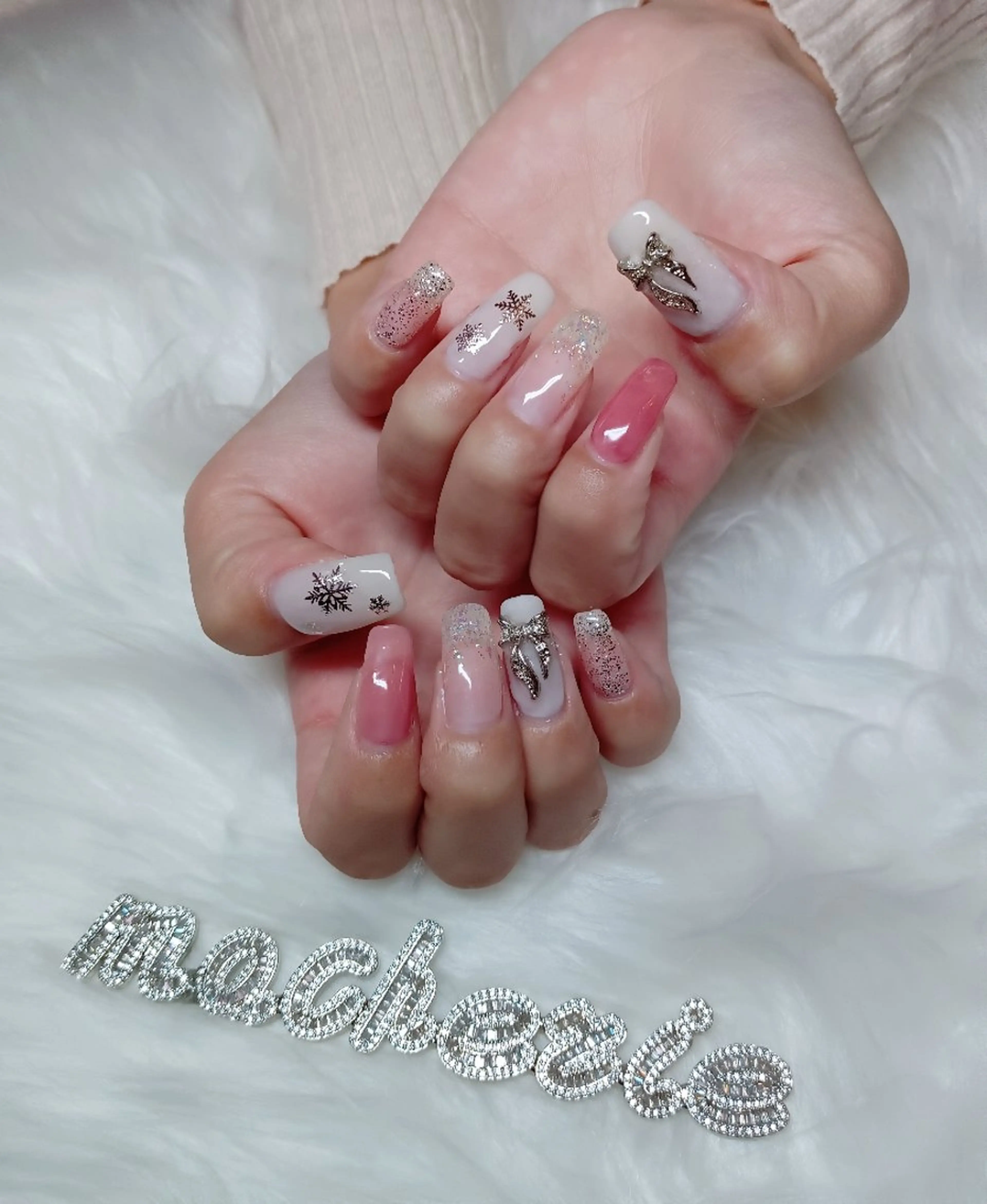 ネイル 冬ネイル ハンドネイル Nail Salon macherieのネイルデザイン