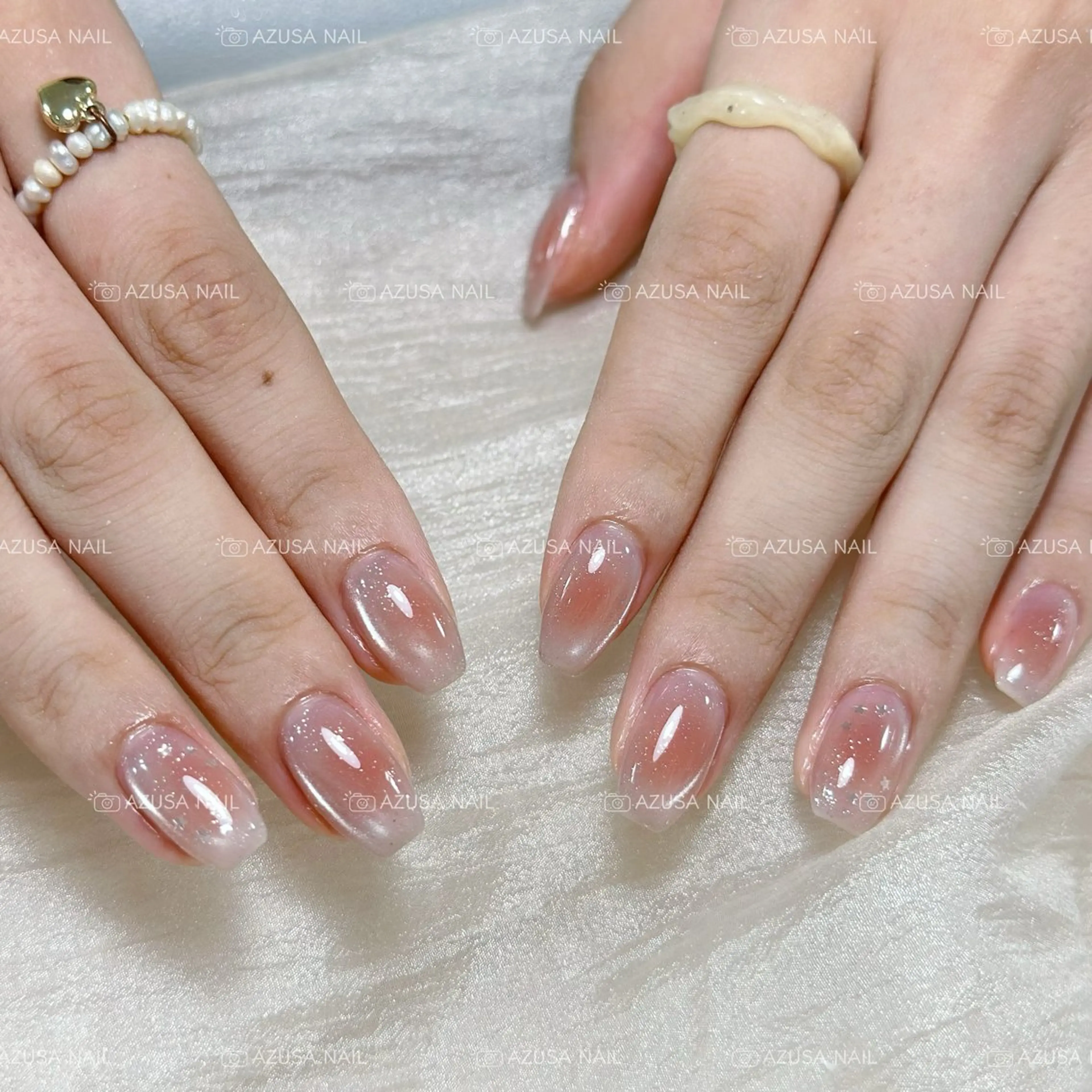 ネイル チークネイル マグネットネイル ワンホンネイル ハンドネイル 🧸自宅ネイル あずさのネイルデザイン