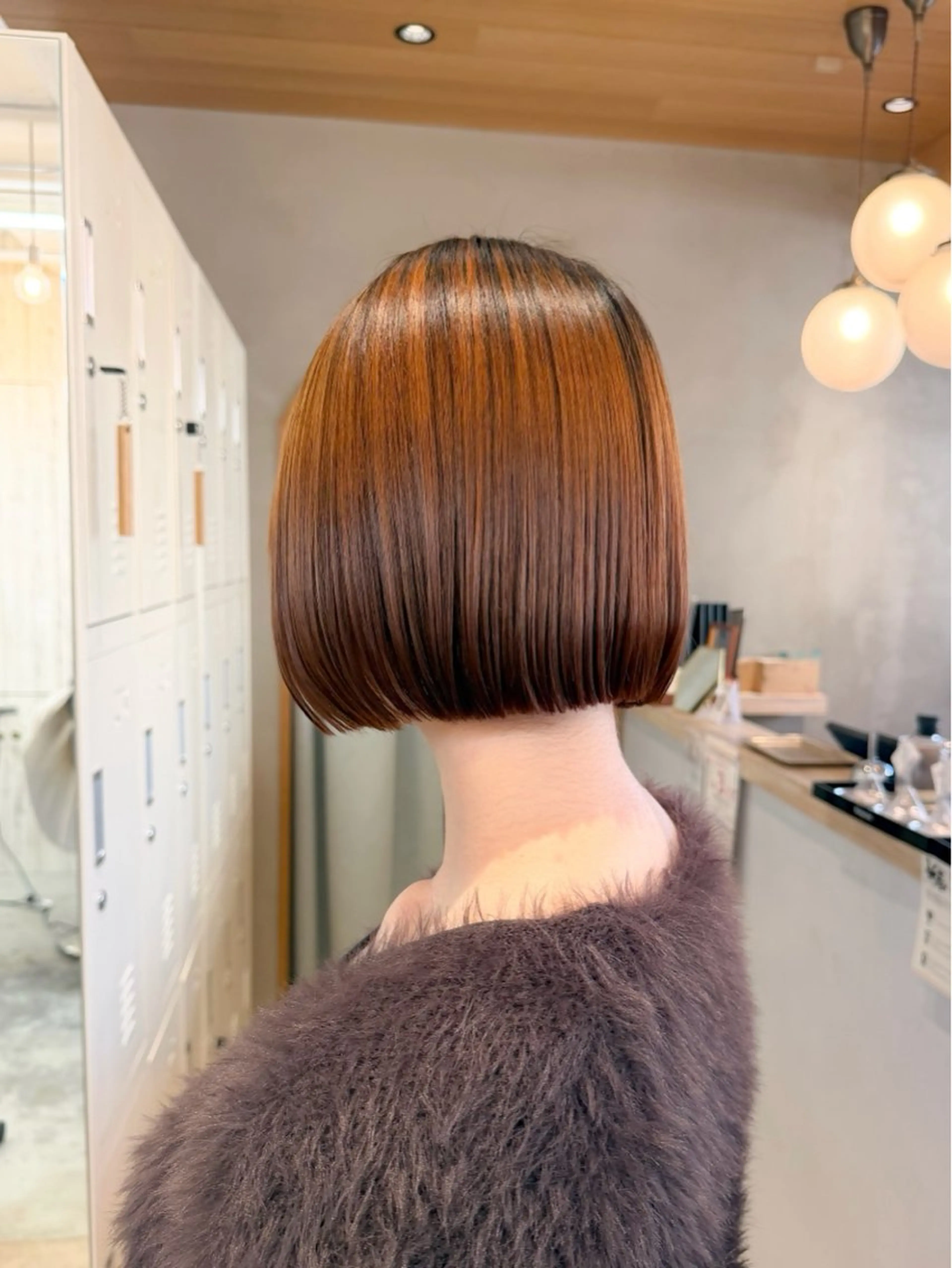 ショート ボブ 縮毛矯正 トリートメント カット ヘアカラー トリートメント 🔥巻ける縮毛矯正 ボブ/ショートともきのヘアスタイル