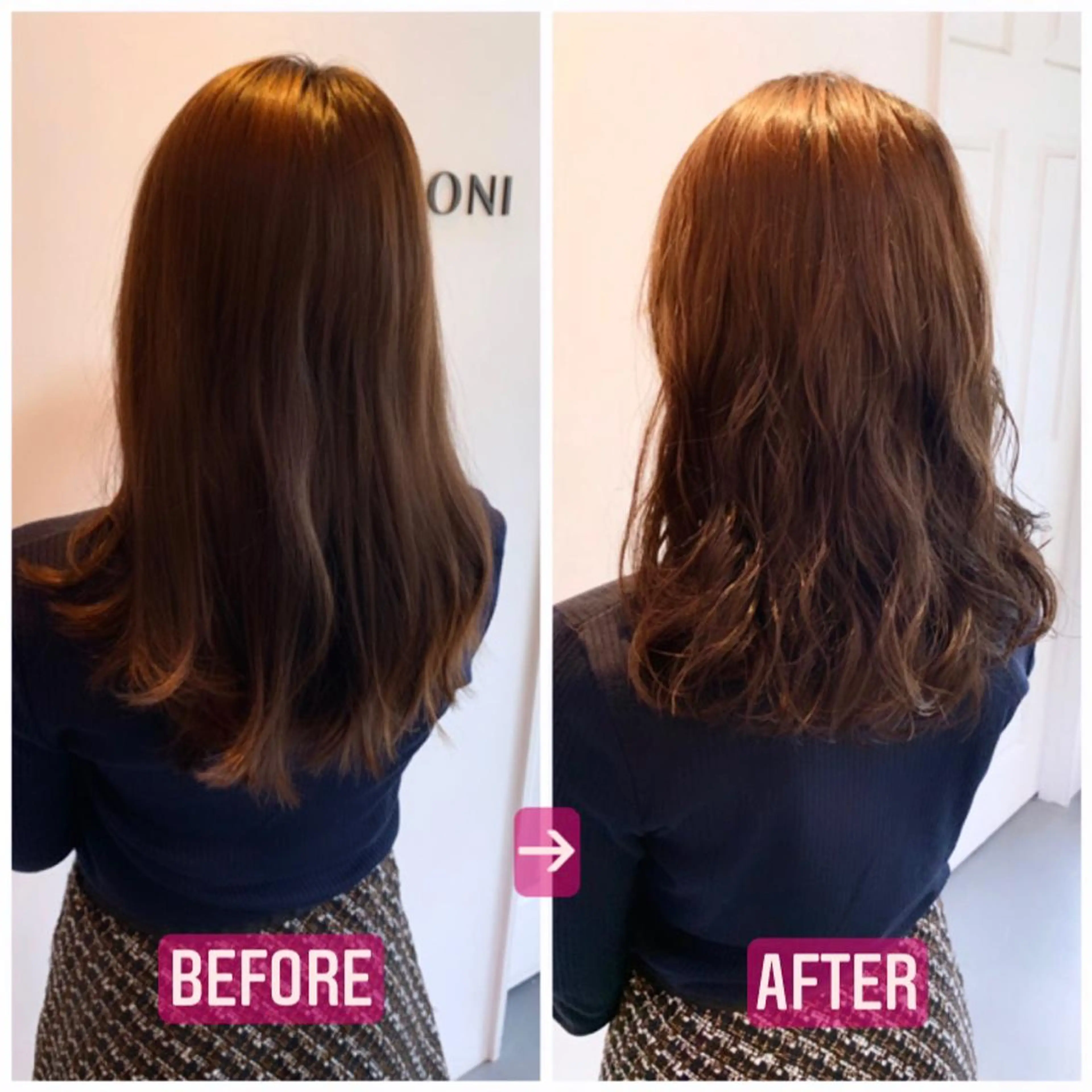 ミディアム パーマ JYUNESU表参道所属・韓国ヘア🇰🇷🎀 透明感カラーのヘアスタイル