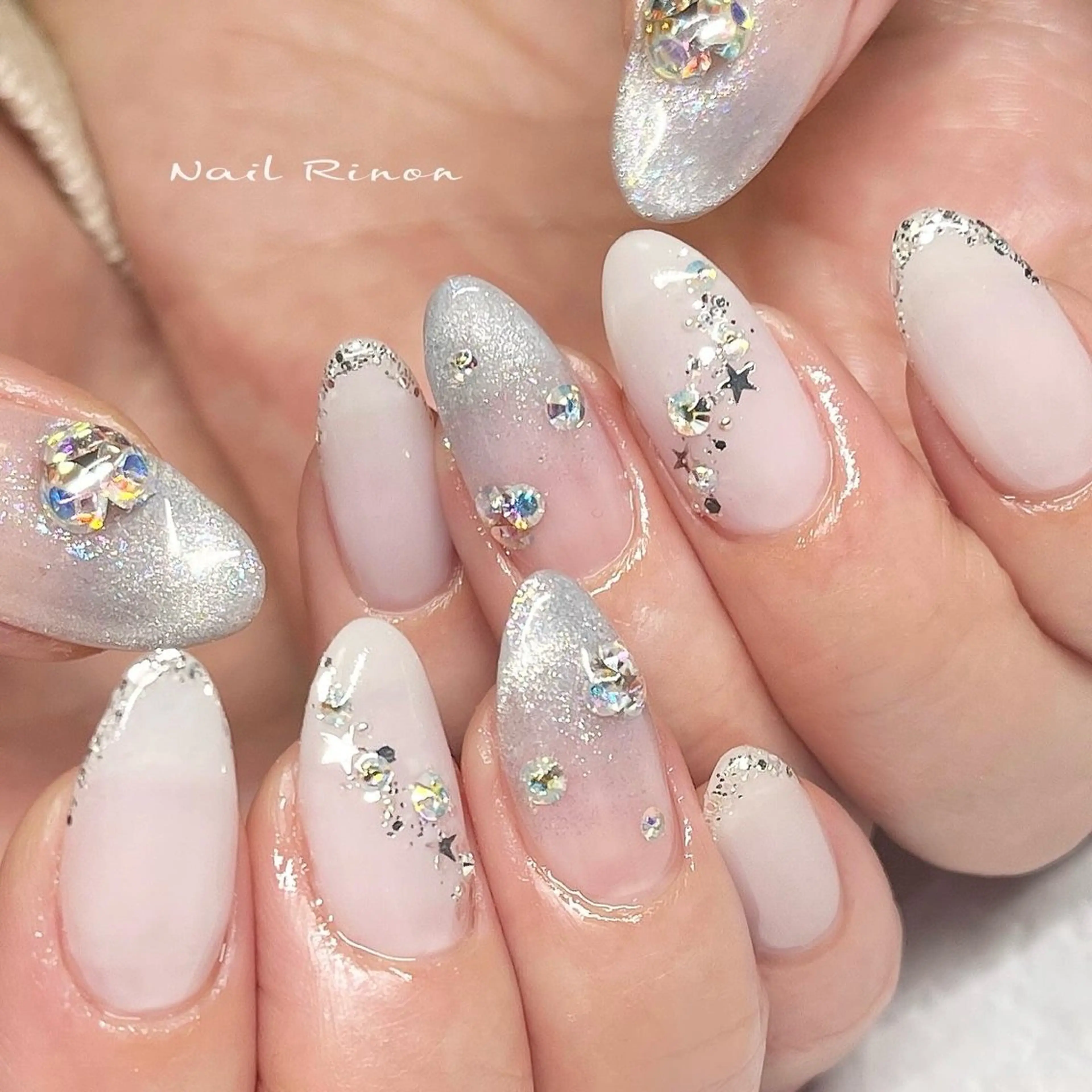 ネイル キラキラネイル ハンドネイル Nail Rinonのネイルデザイン
