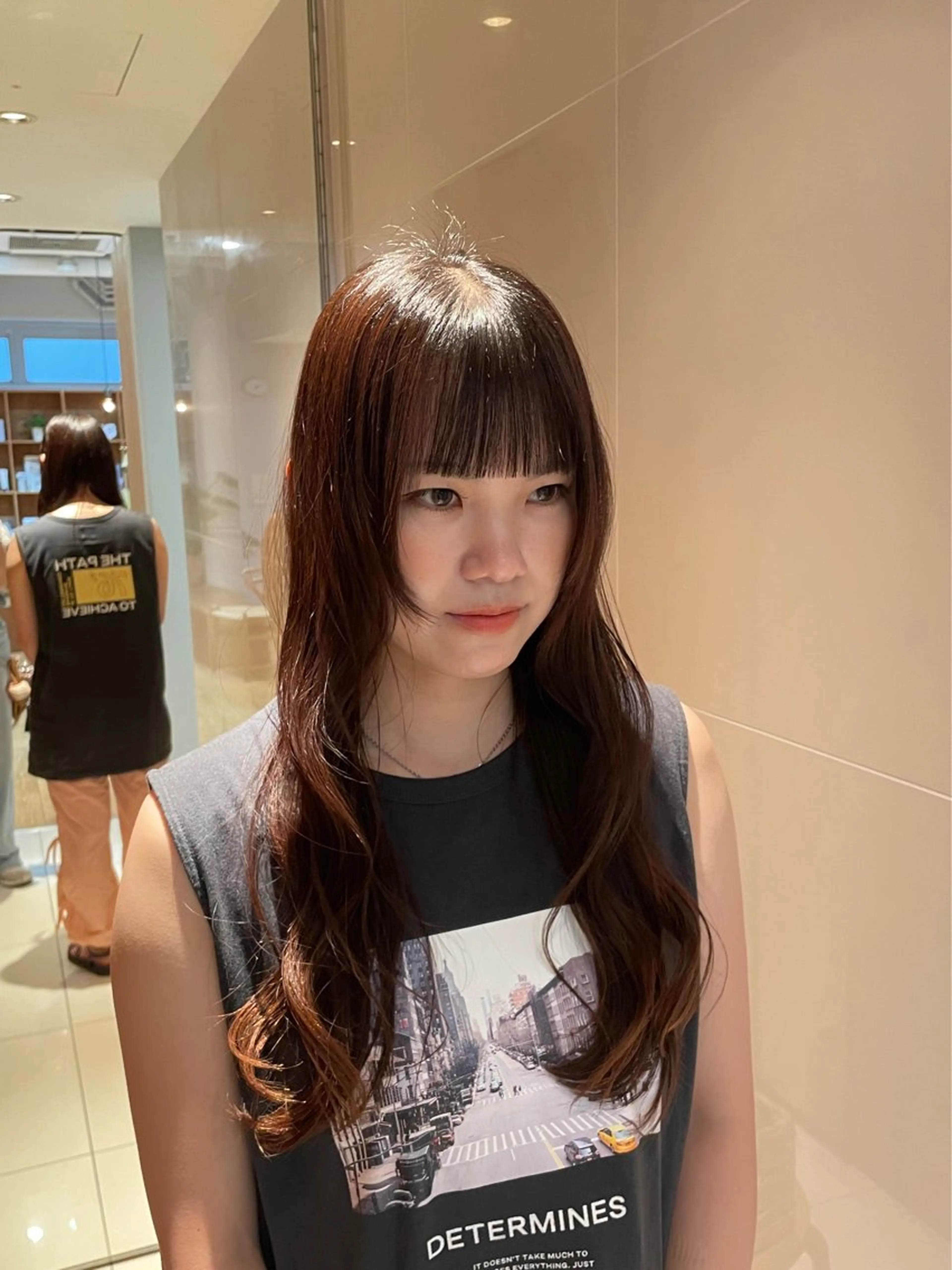 ロング トリートメント カット トリートメント 縮毛矯正/レイヤー /ひかるのヘアスタイル