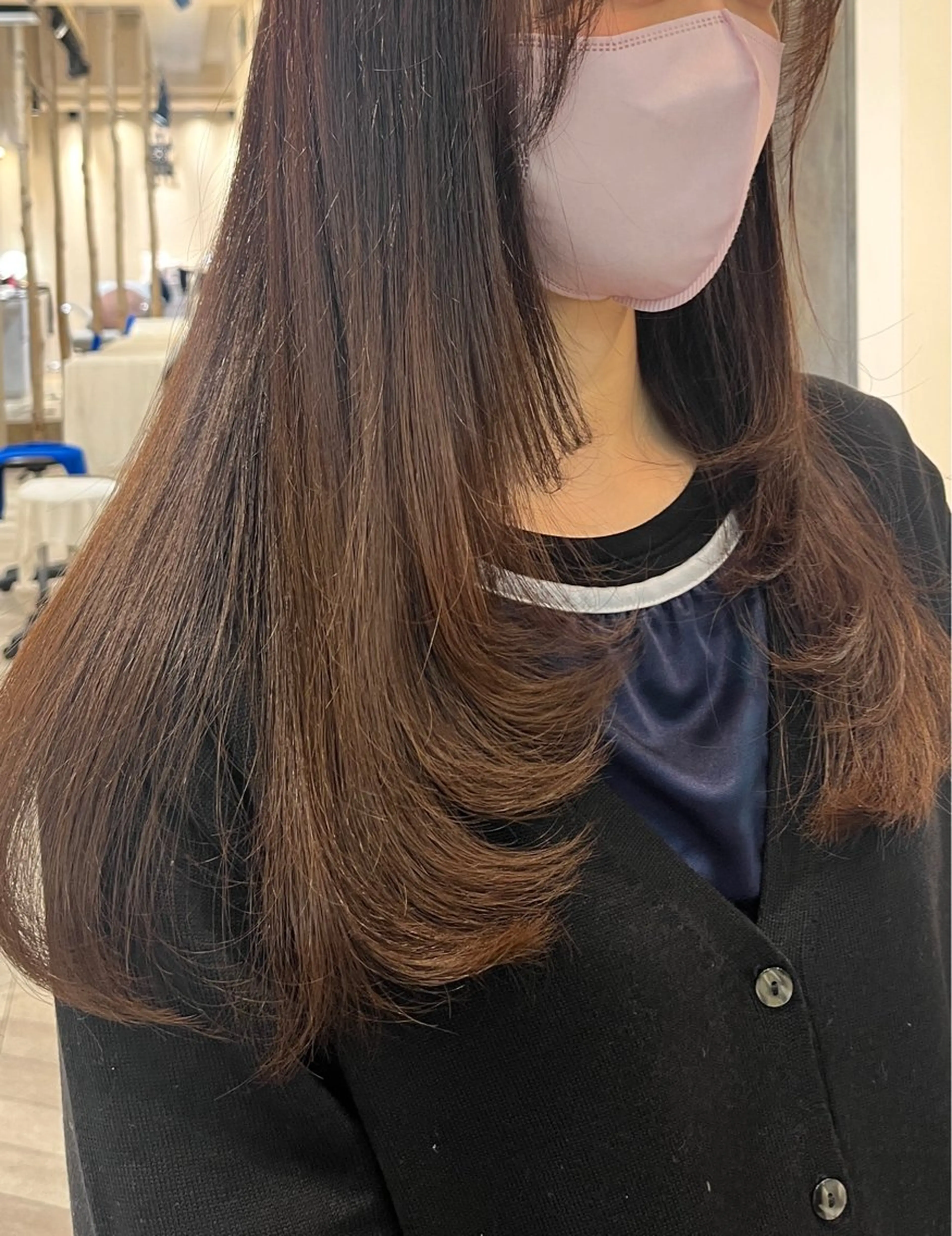 ロング レイヤーカット 川崎 唯華のヘアスタイル