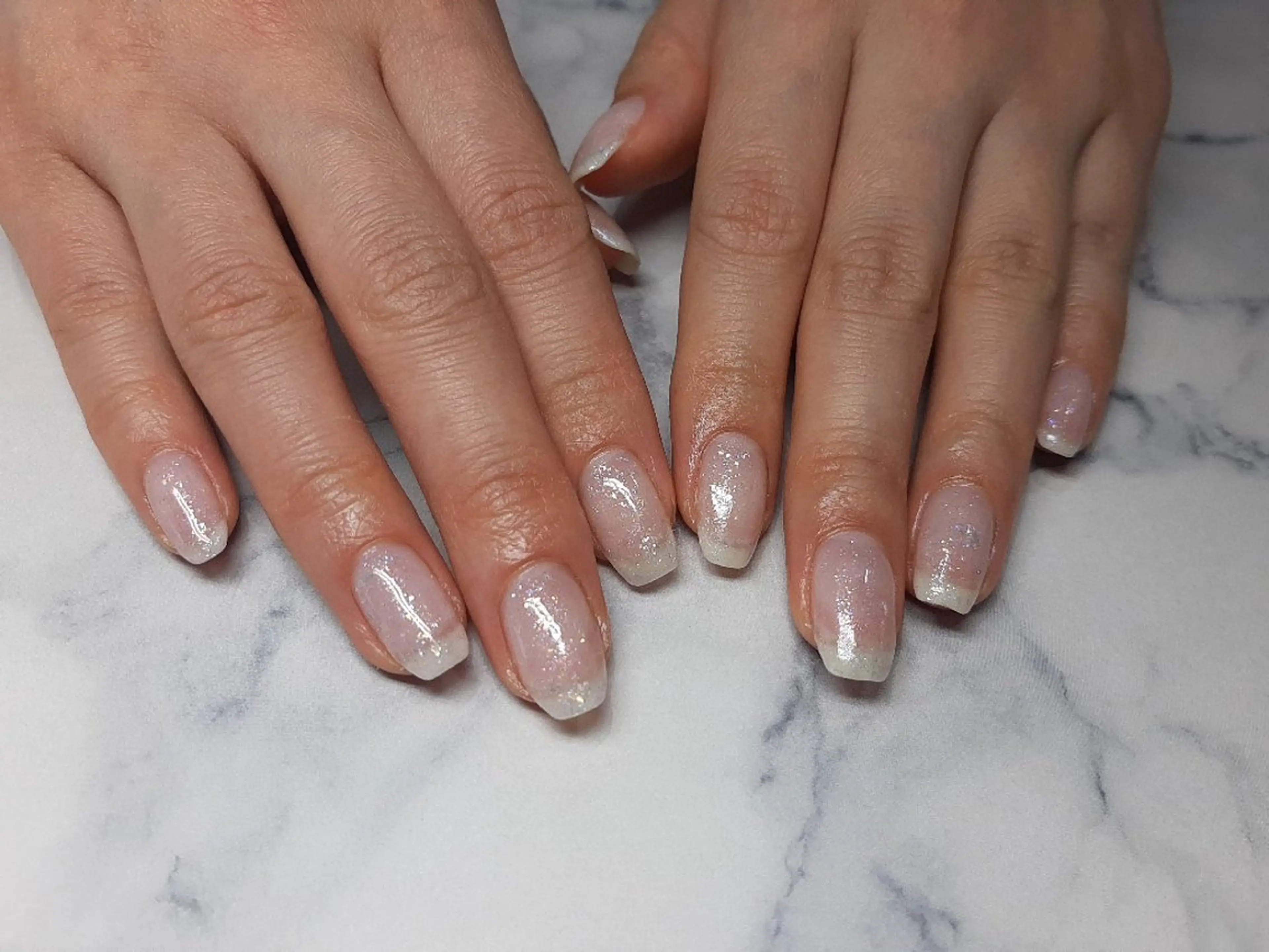 ネイル ラメ(グリッター) ワンカラーネイル 仁平 真紀のネイルデザイン