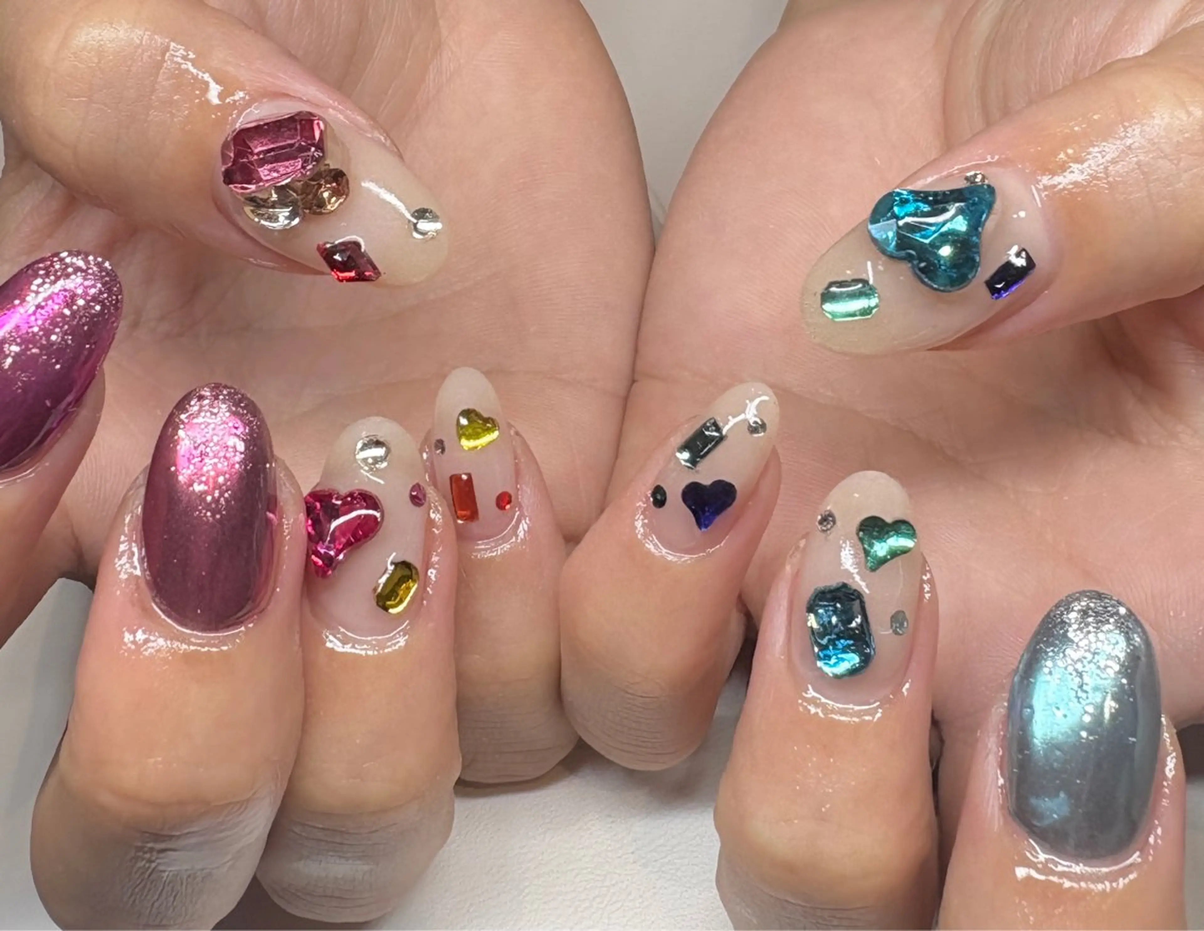 ネイル 長さ出し 持ち込み 春ネイル ハンドネイル N.style所属・Ｎ. styleのネイルデザイン