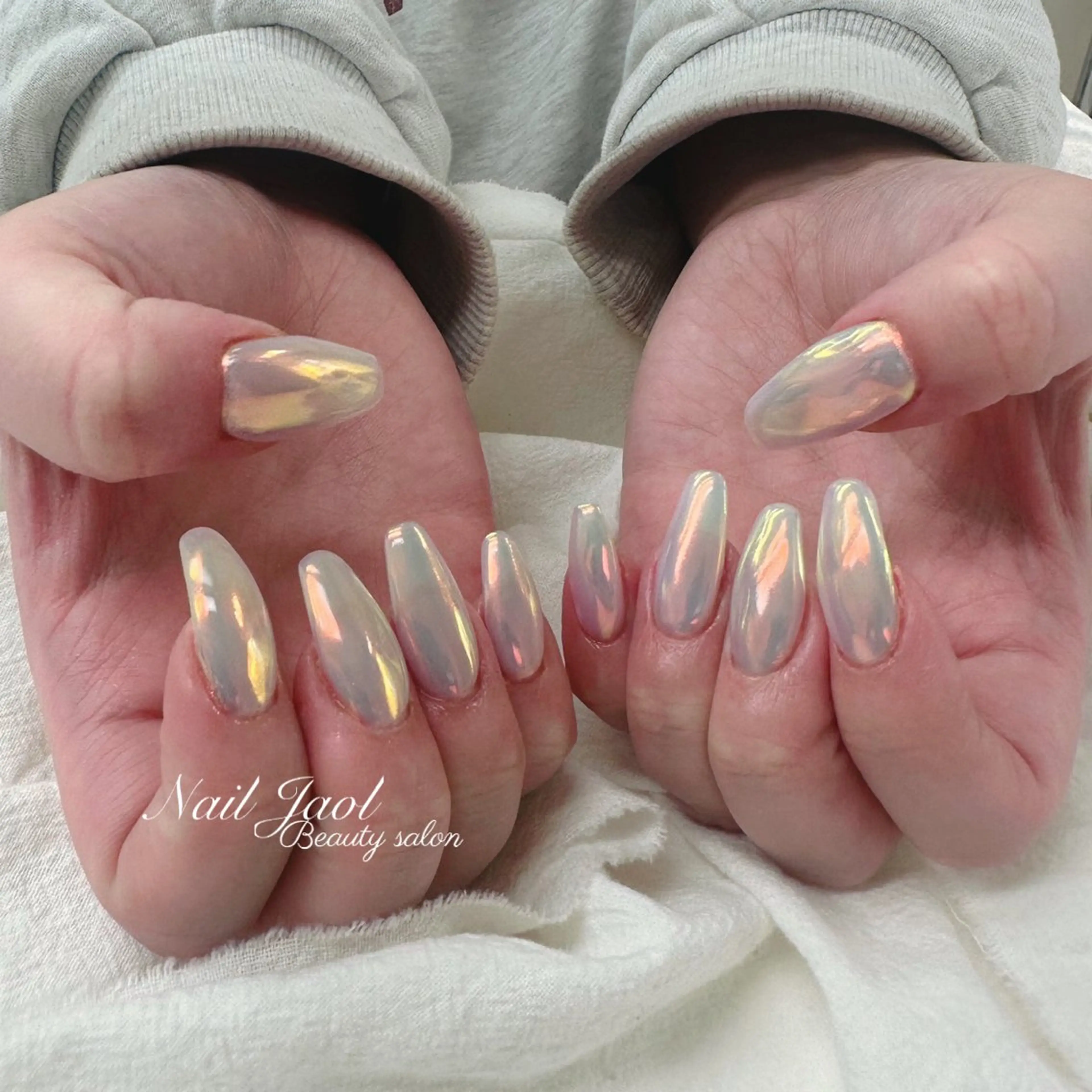 ロング 韓国風ヘア ロング ハンドネイル nail jaol池袋店所属・ネイルJaol 池袋のネイルデザイン