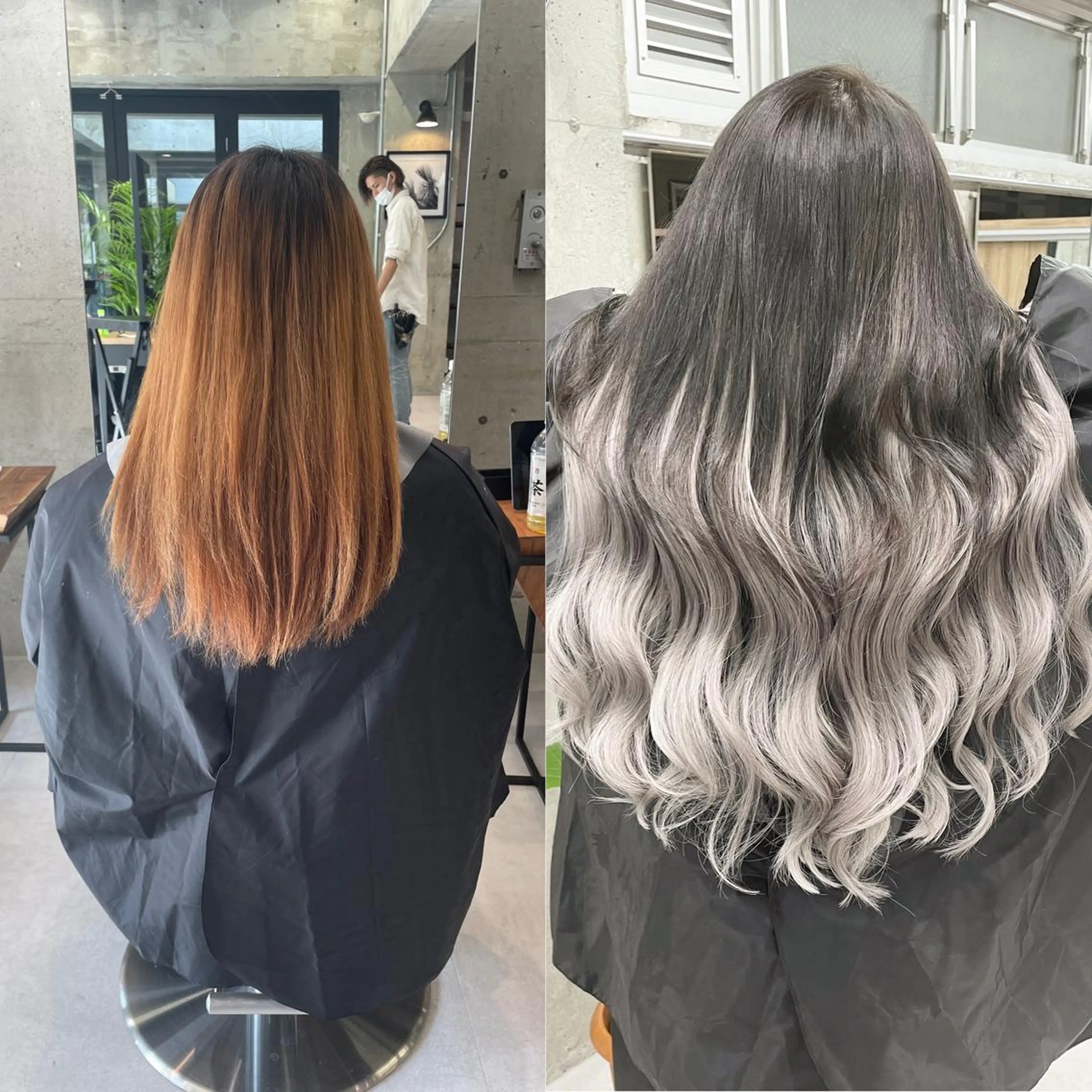 ロング カラー ヘアアレンジ シールエクステ エクステ ヘアカラー エクステ TATSUYA アートディレクターのヘアスタイル