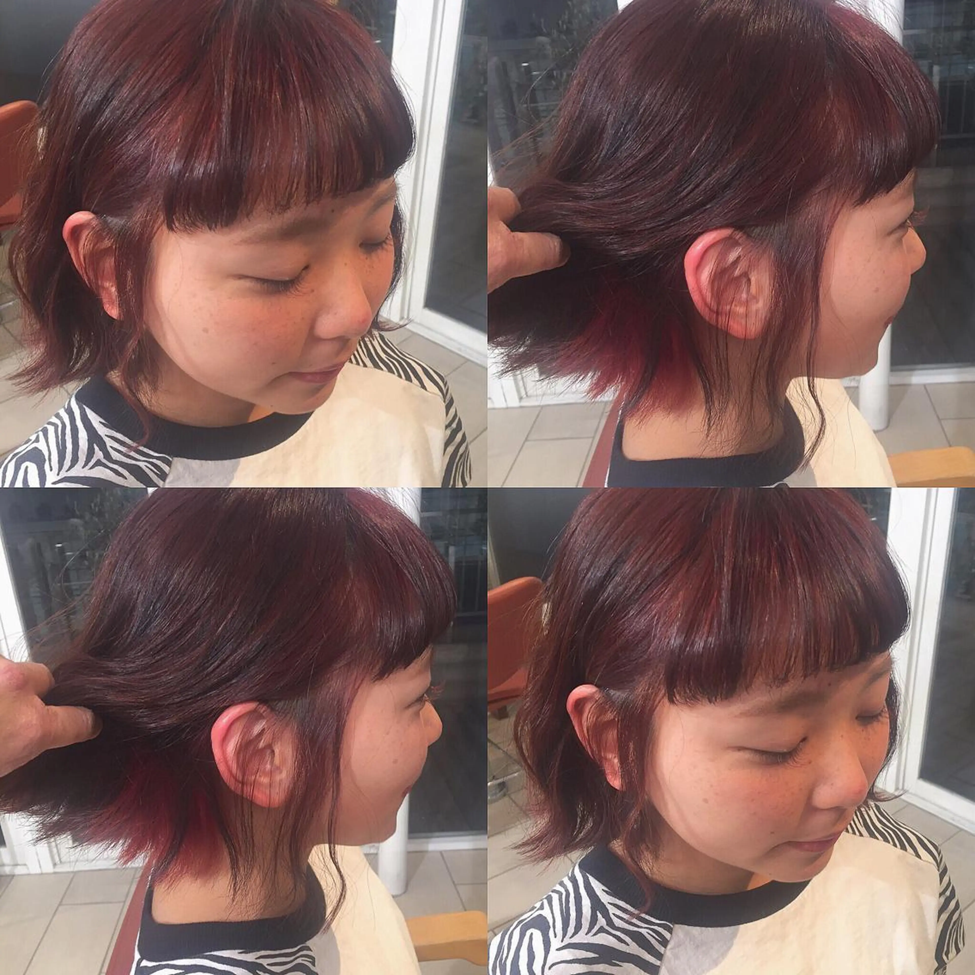 ミディアム カラー 下川 由貴のヘアスタイル