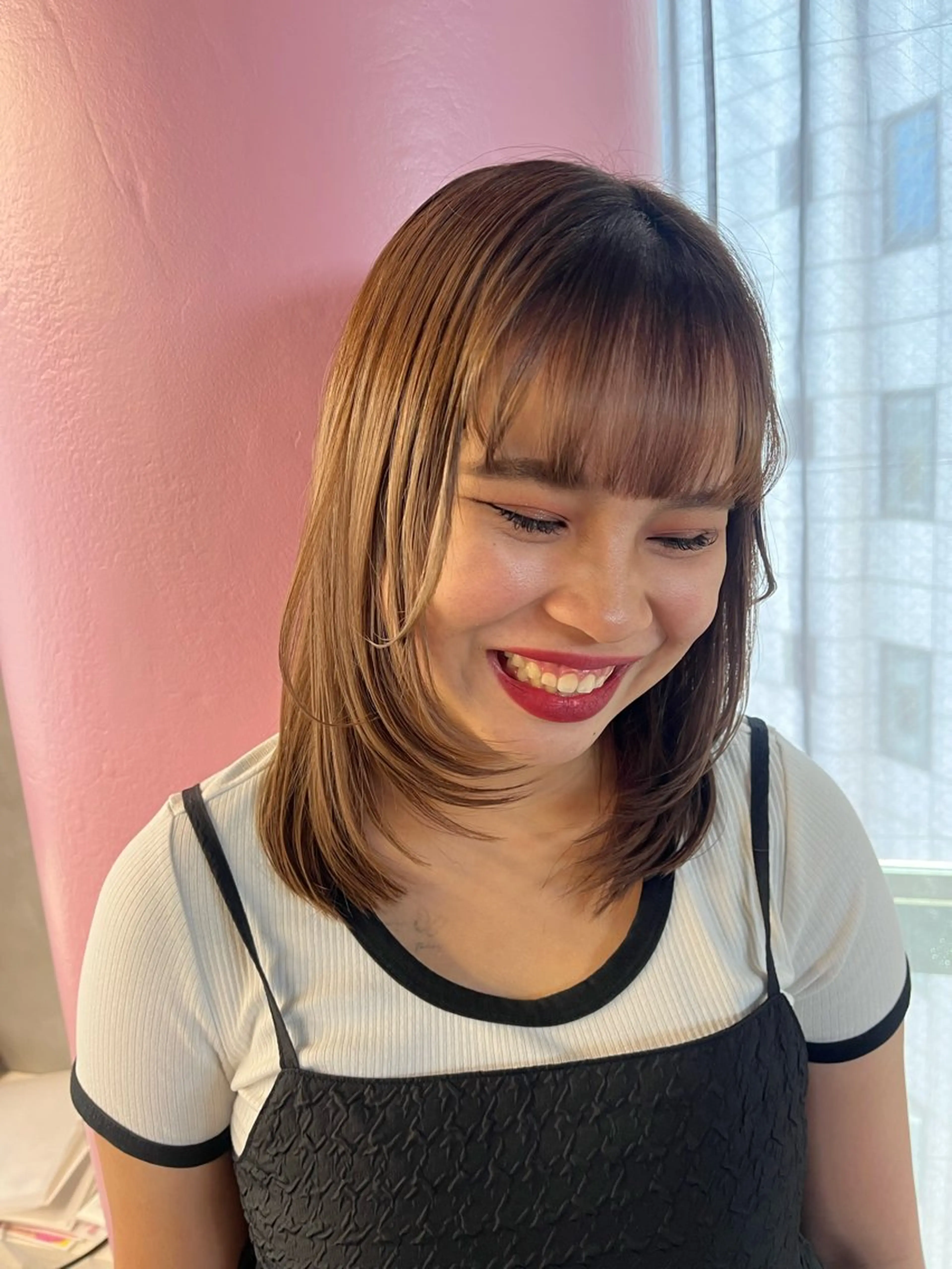 🪄カット+顔まわり縮毛矯正+クイックトリートメント🪄の写真