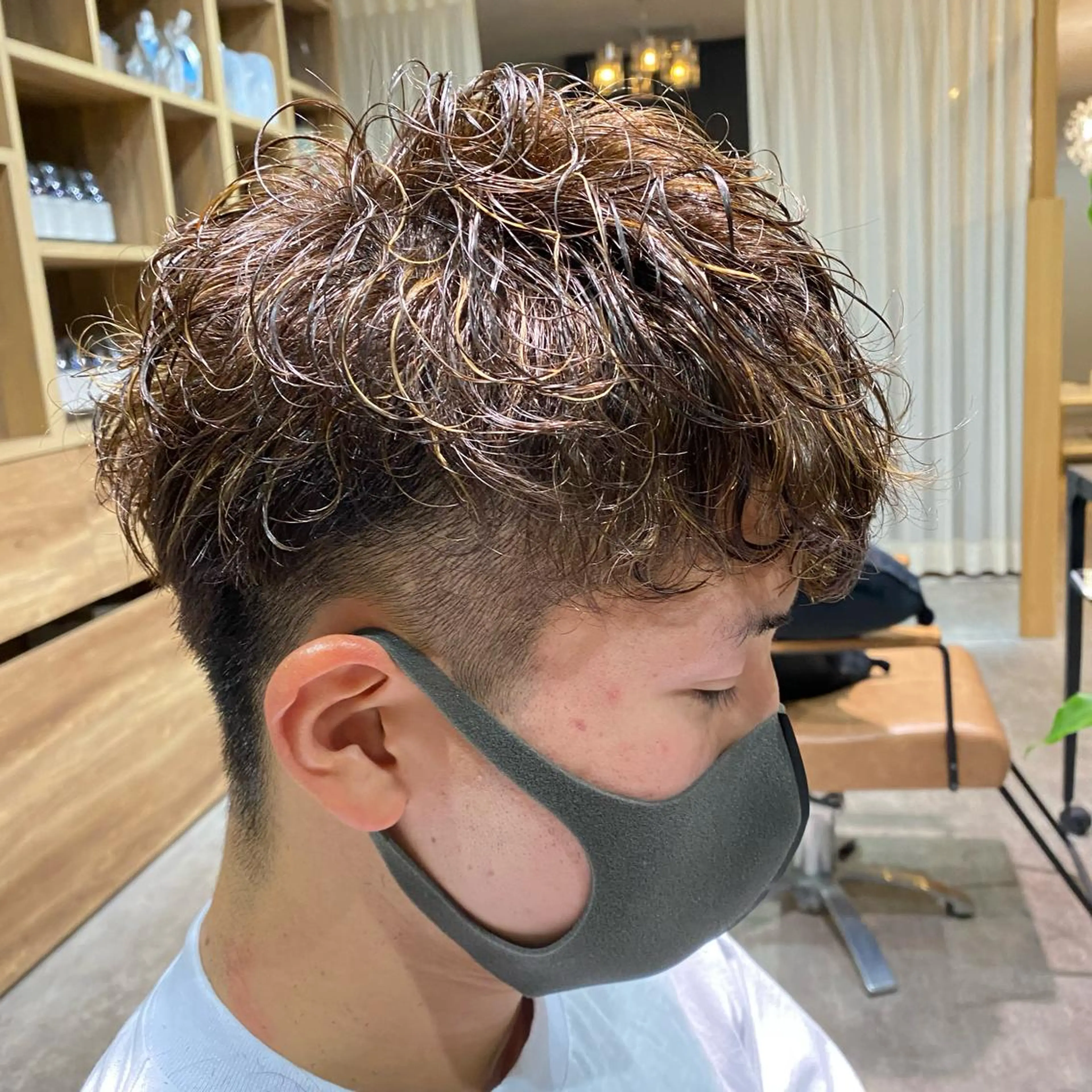 メンズ メンズパーマ 大久保 優香のヘアスタイル