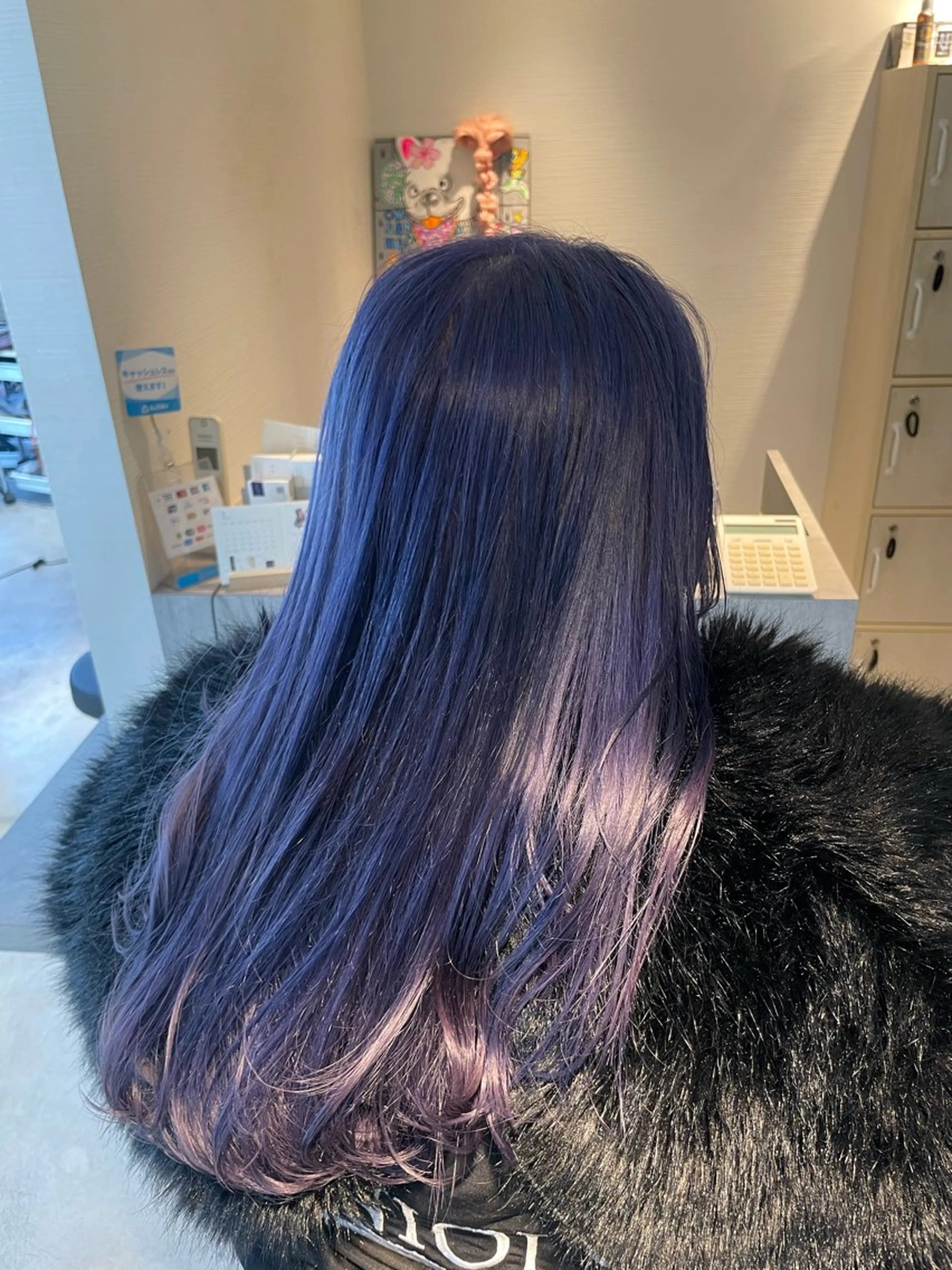 セミロング カラー ケアカラー パープルカラー 髪質改善 トリートメント ヘアカラー トリートメント ✨髪のソムリエ✨ 岩川和生のヘアスタイル
