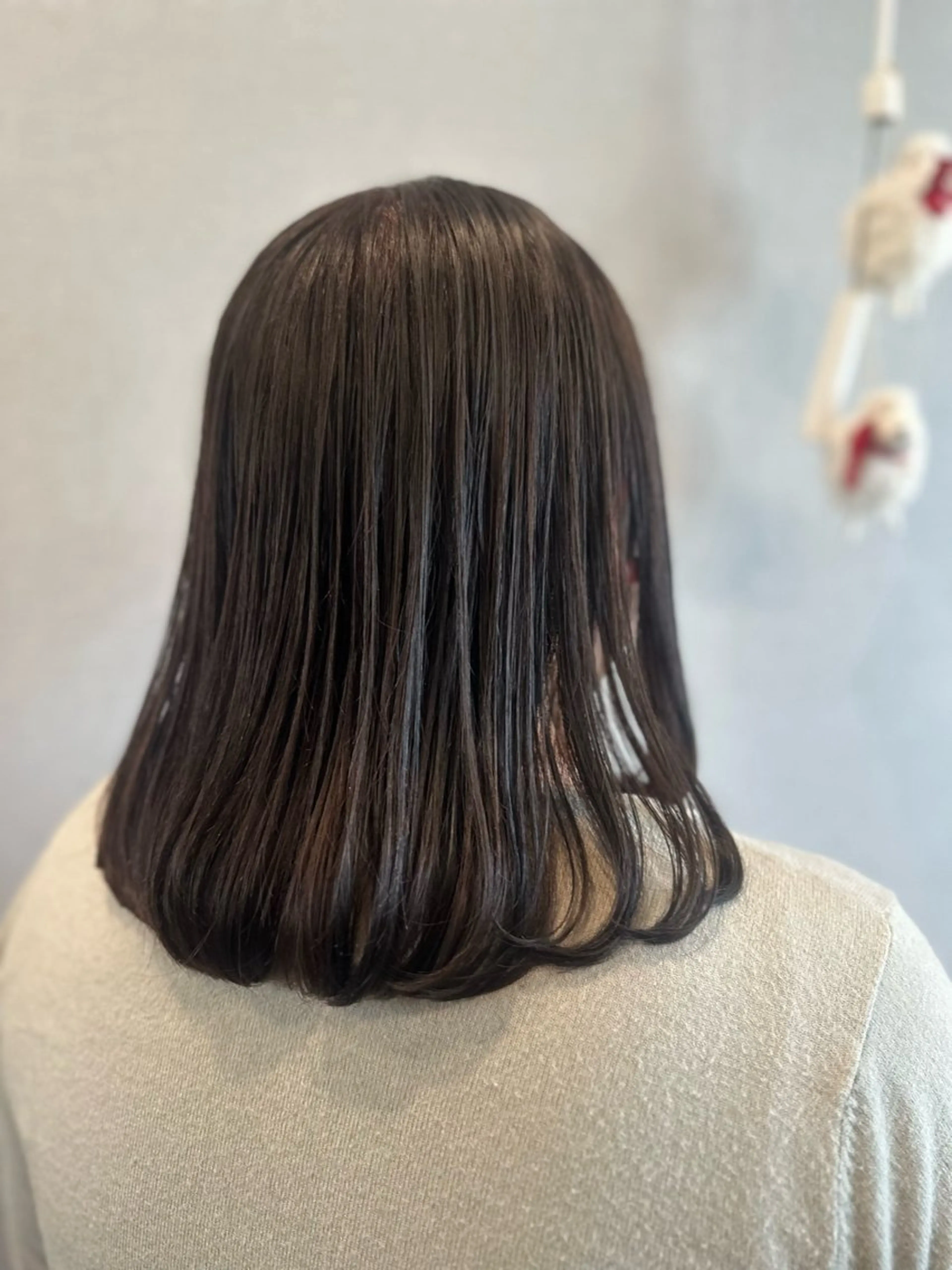 ミディアム カラー カット ヘアカラー トリートメント K Harukaのヘアスタイル