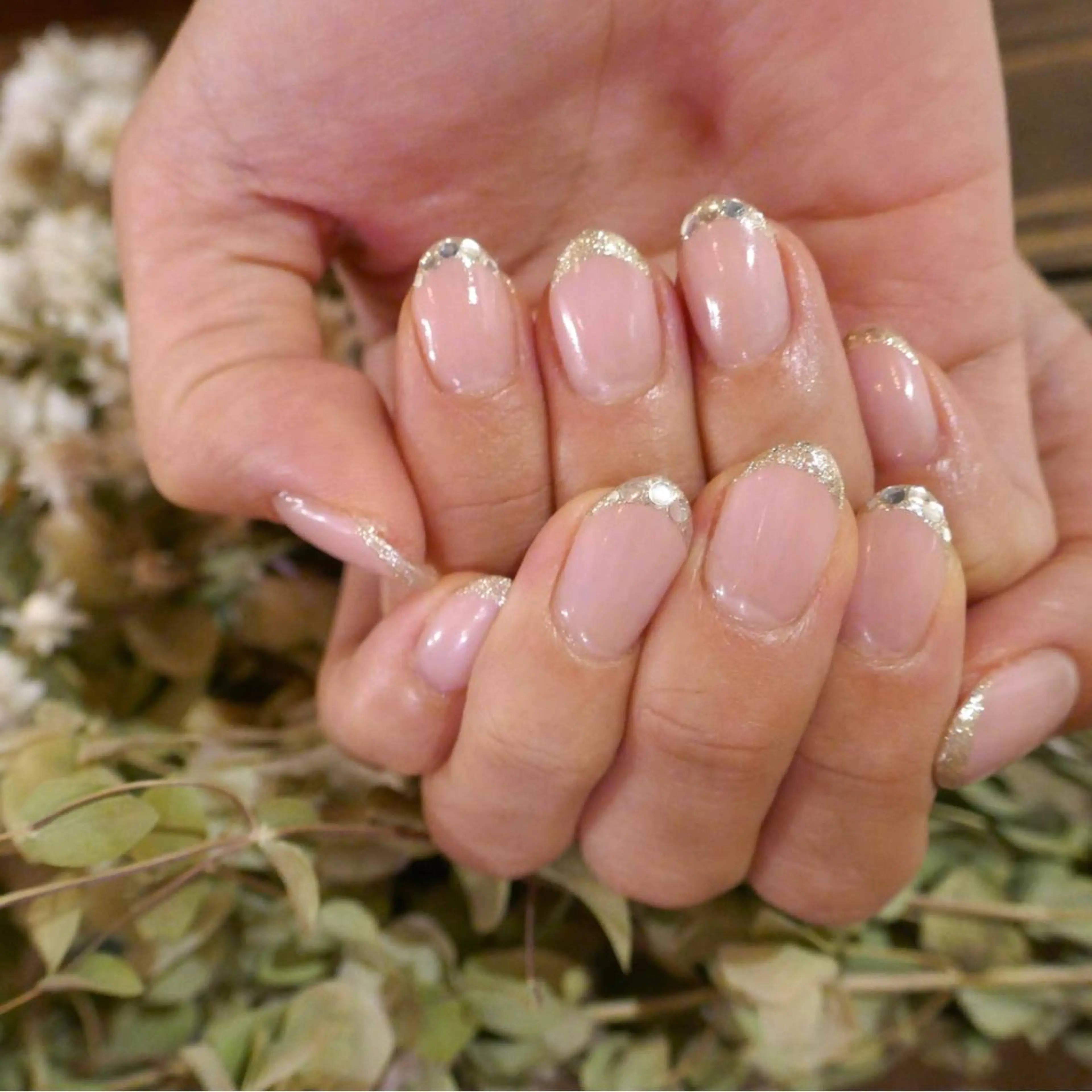 ネイル フレンチネイル グラデーション ホログラムネイル Chipieee Tokyoのネイルデザイン