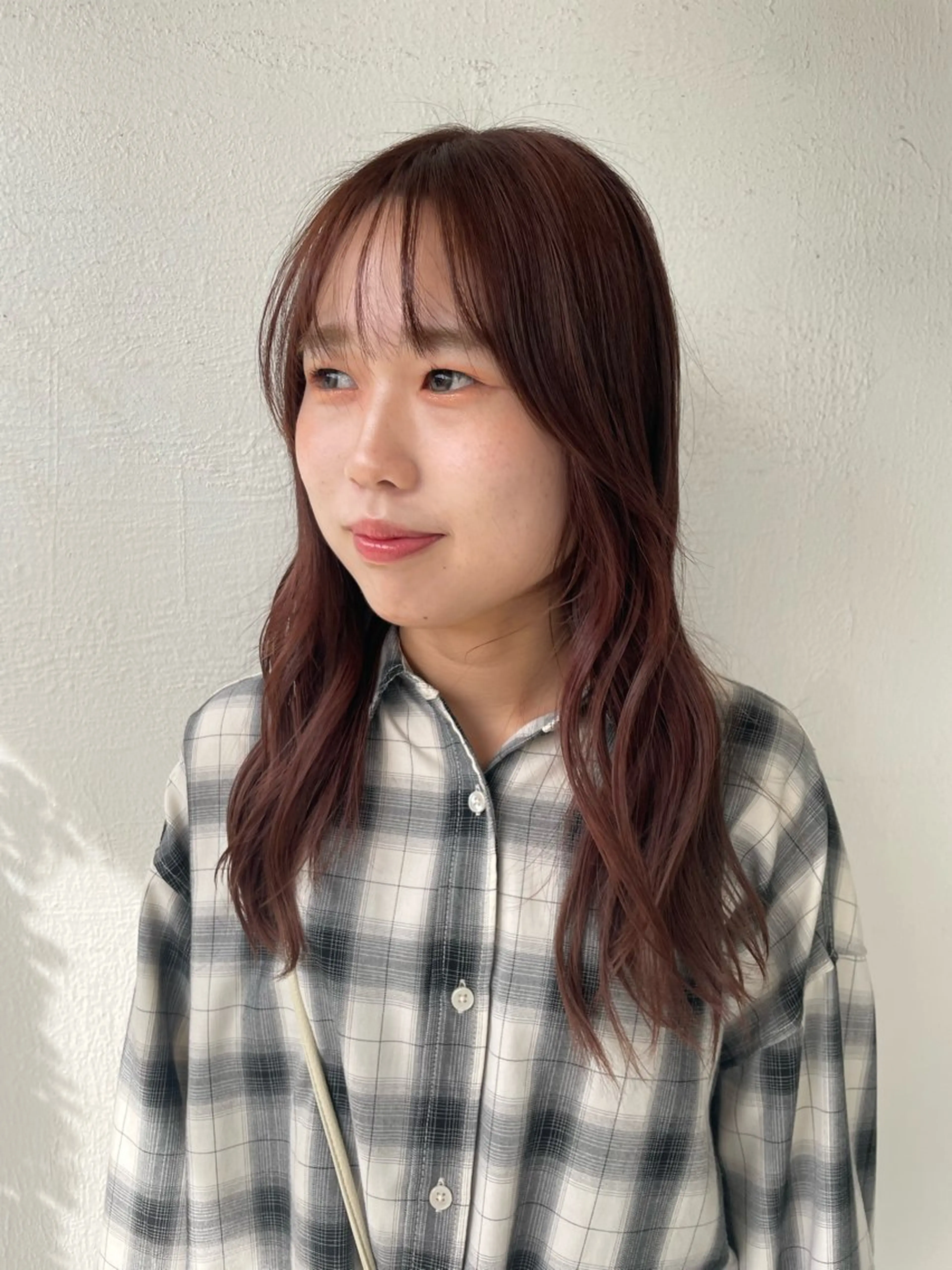 ミディアム カット ヘアカラー SARA古賀店 かすみ🐬🩵のヘアスタイル