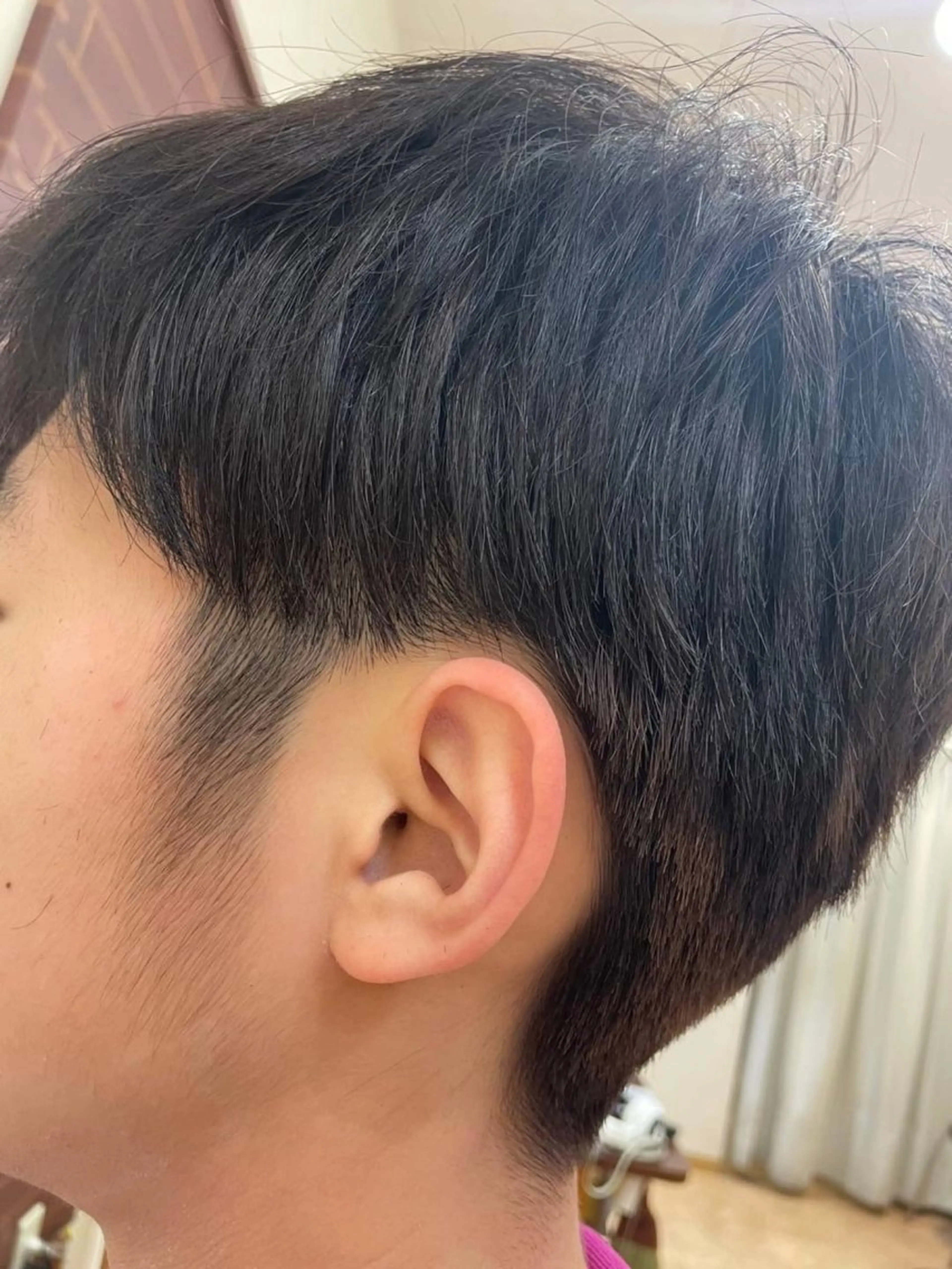 ショート メンズ マッシュ ツーブロック Fino Chibaのマツエク・マツパデザイン