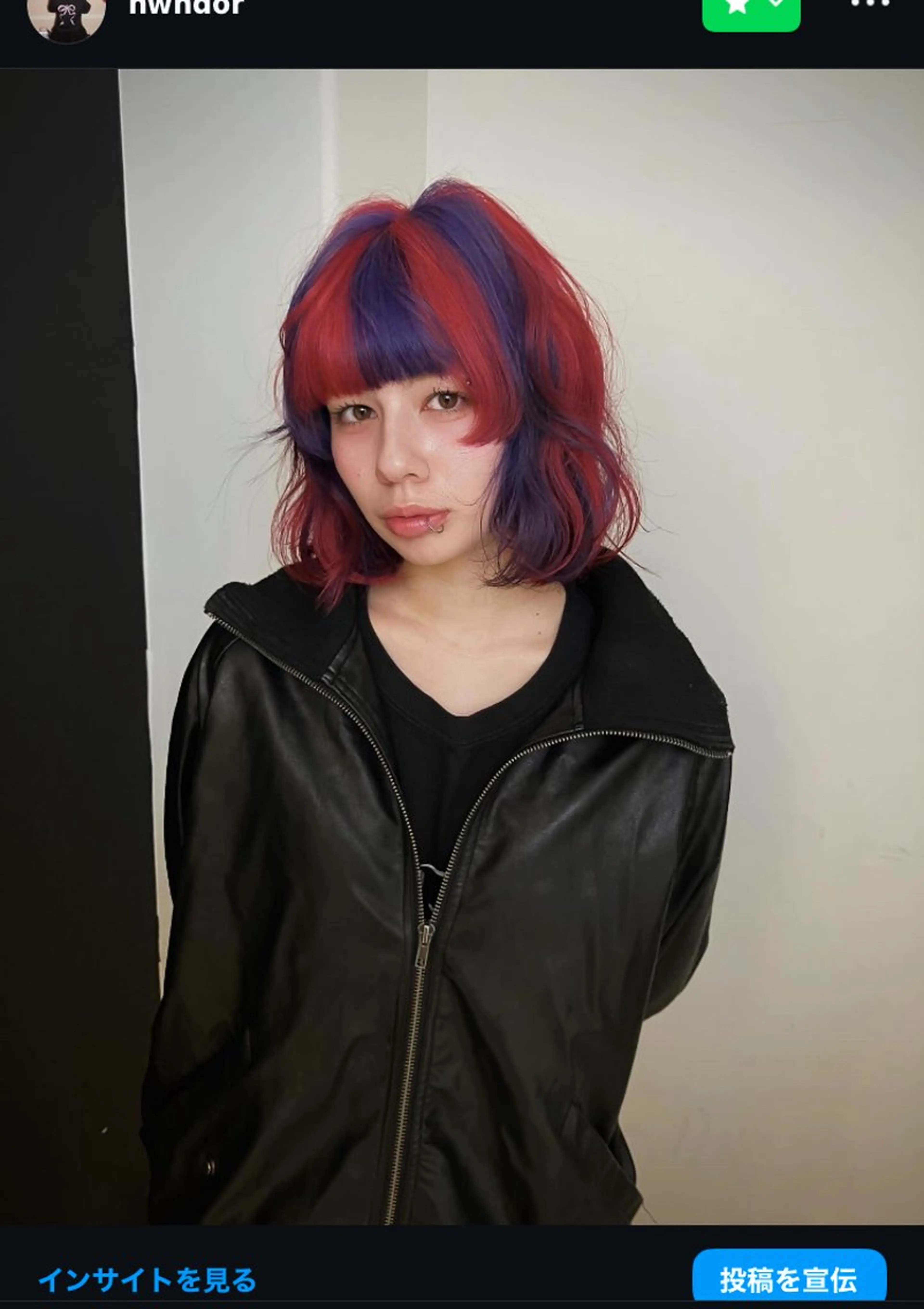 ショート ツートーンカラー Hanaka @hwndorのヘアスタイル