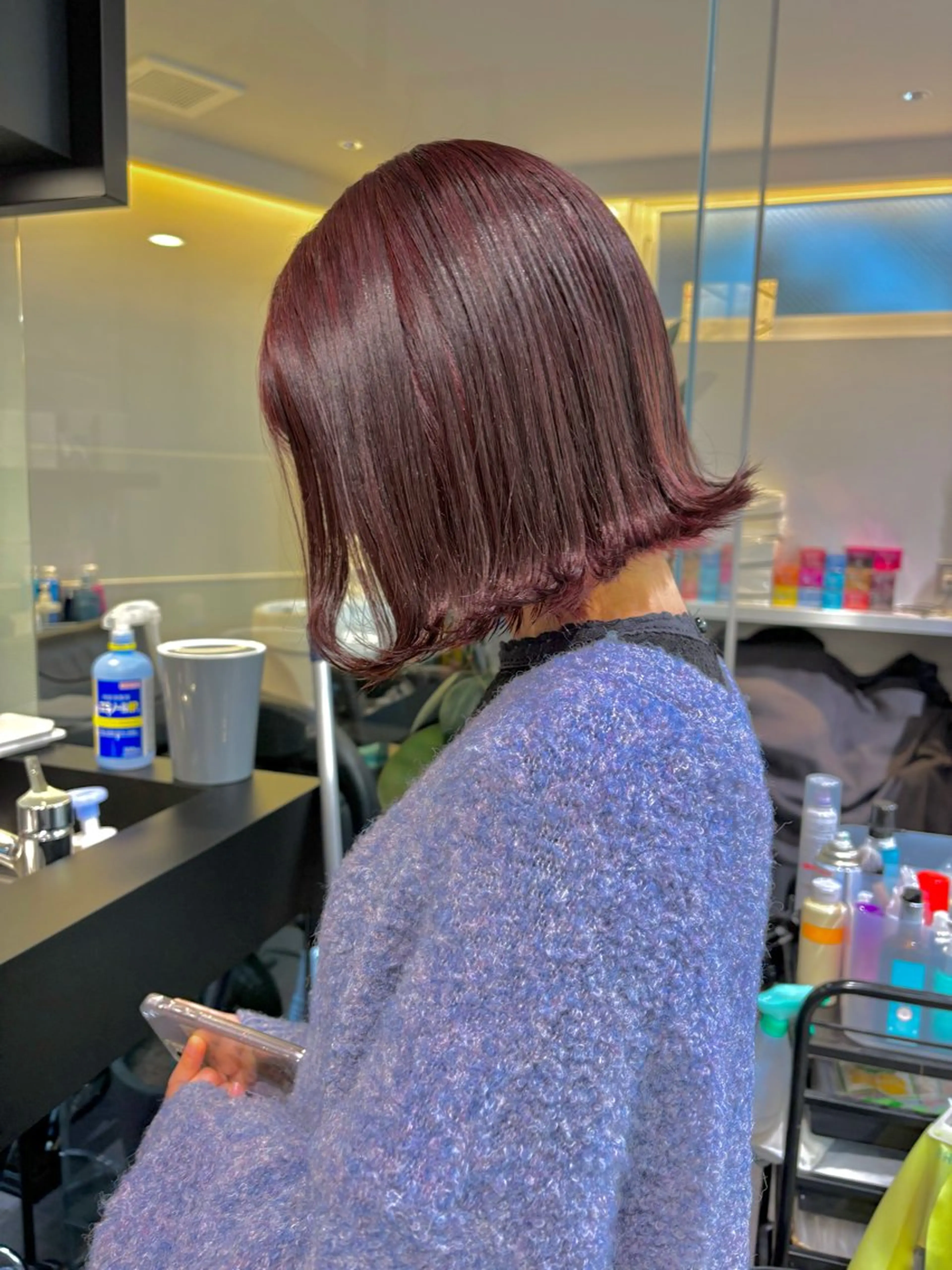 ミディアム ヘアカラー ダブルカラー🦖 /髪質改善⚡️しおりのヘアスタイル