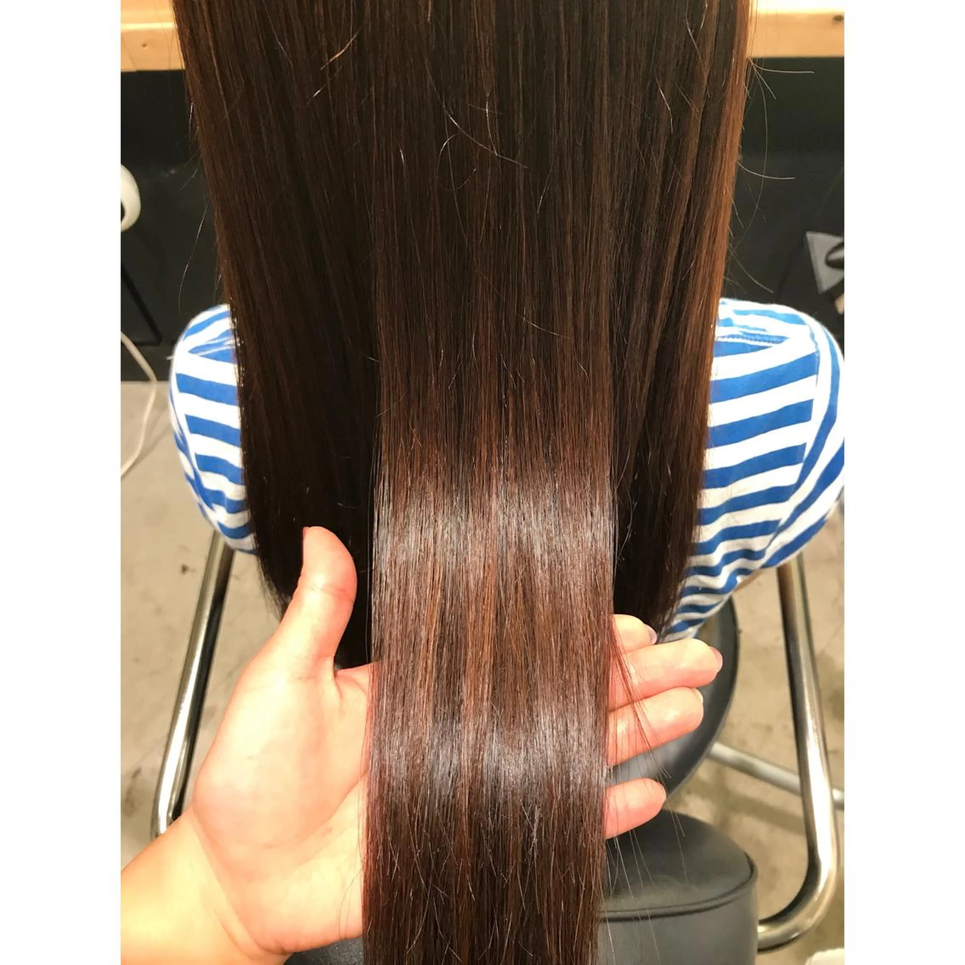 ロング 縮毛矯正 (スタイリスト)牧 好美のヘアスタイル