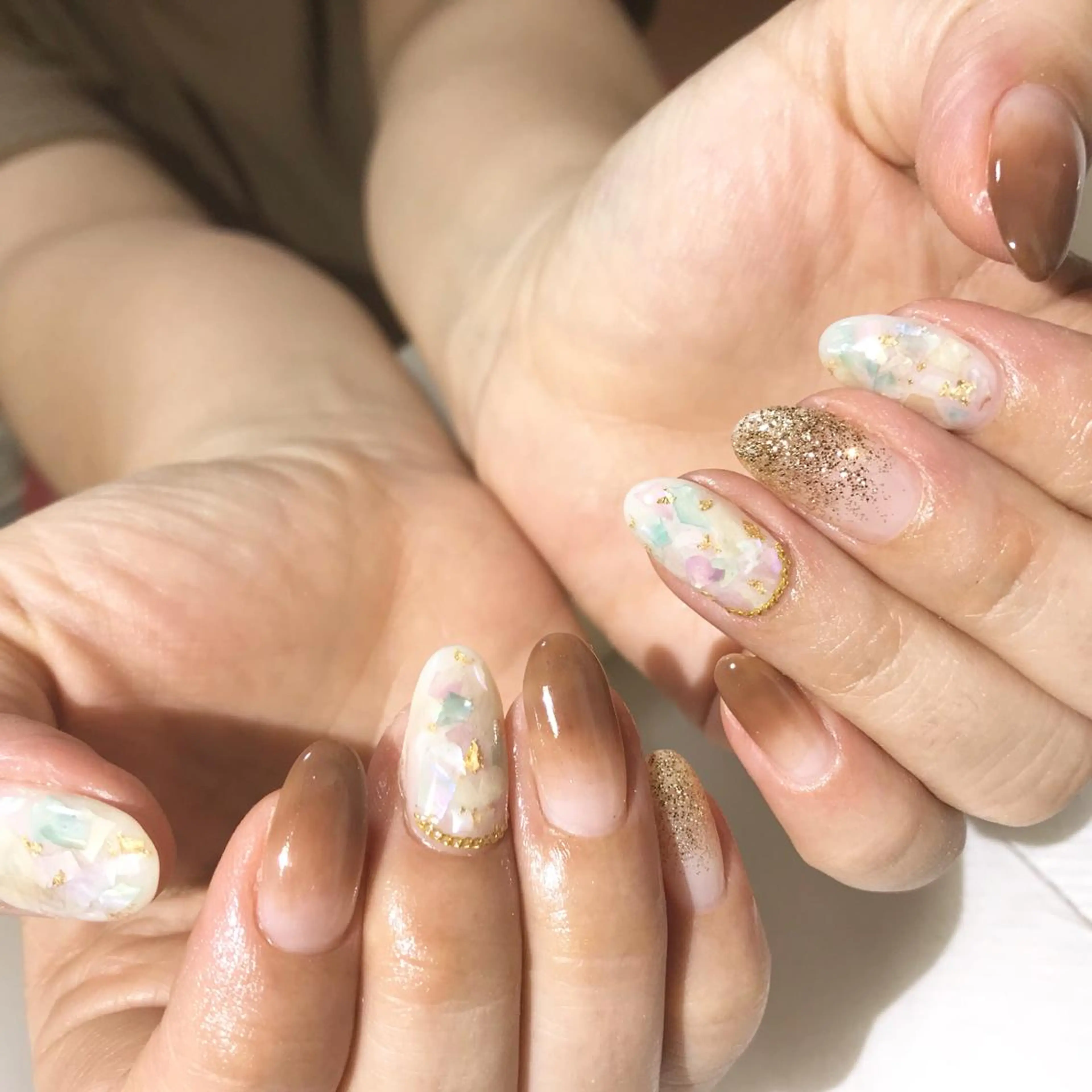 ネイル ブラウン フットネイル シンプルネイル 春ネイル 夏ネイル ネイル フフラ所属・nail fufla ♡yamane♡のネイルデザイン