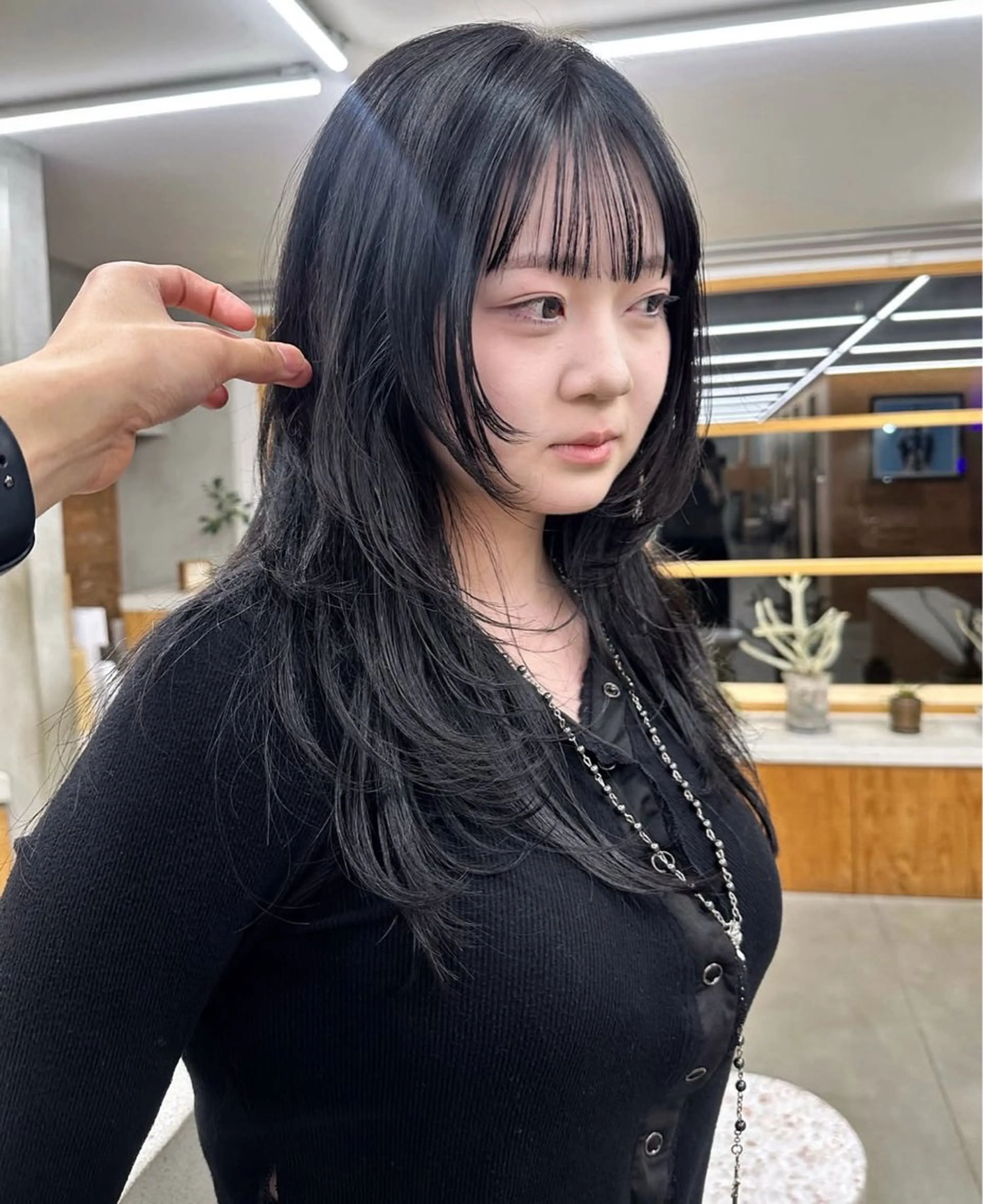 ロング カラー レイヤーカット カット ヘアカラー パーマ /レイヤー 榛地渉馬 /矢場町のヘアスタイル