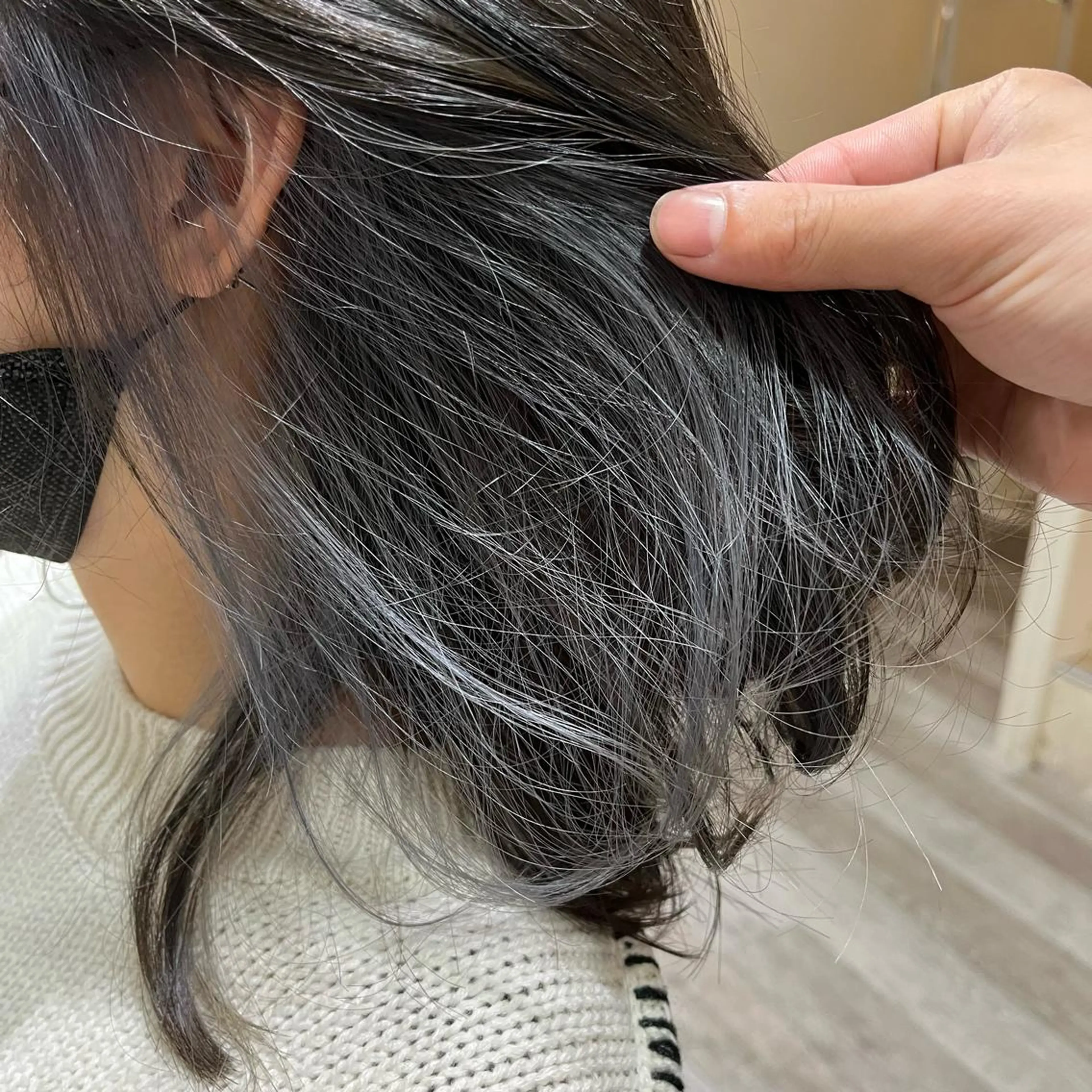 ミディアム カラー ブリーチ シルバー カラー特化美容師 なかもと たつひろのヘアスタイル