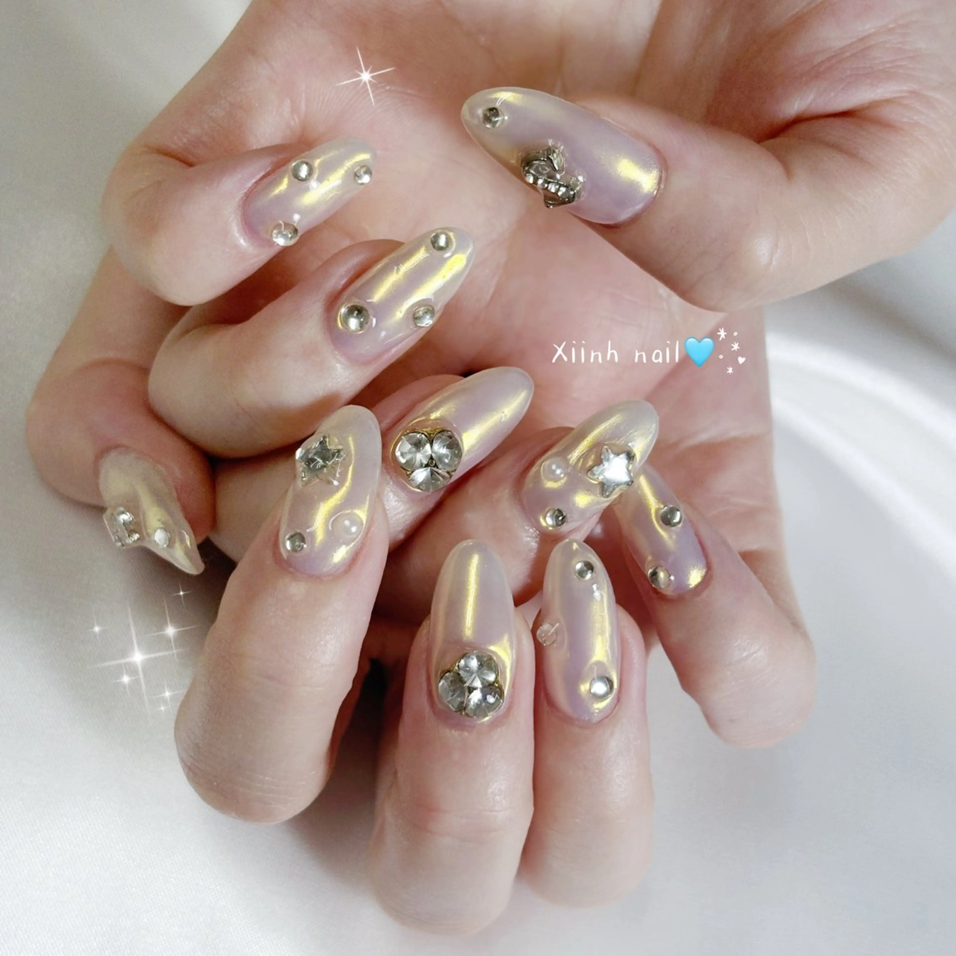 ネイル チークネイル 桜ネイル フットネイル ジェルネイル ハロウィン XIINH NAIL SALONのネイルデザイン