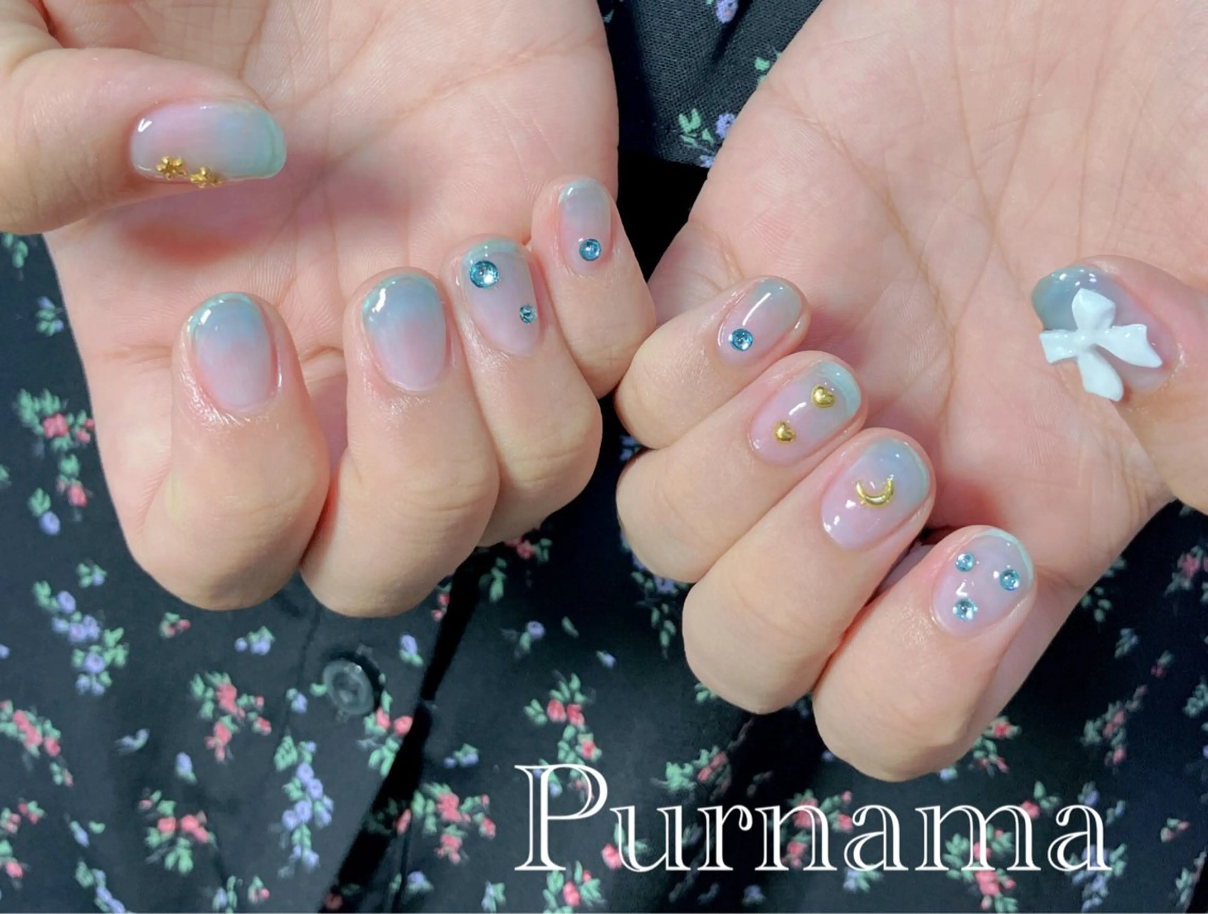 ネイル ハンドネイル Purnama(ﾌﾟﾙﾅﾓ)所属・Purnama あきのネイルデザイン