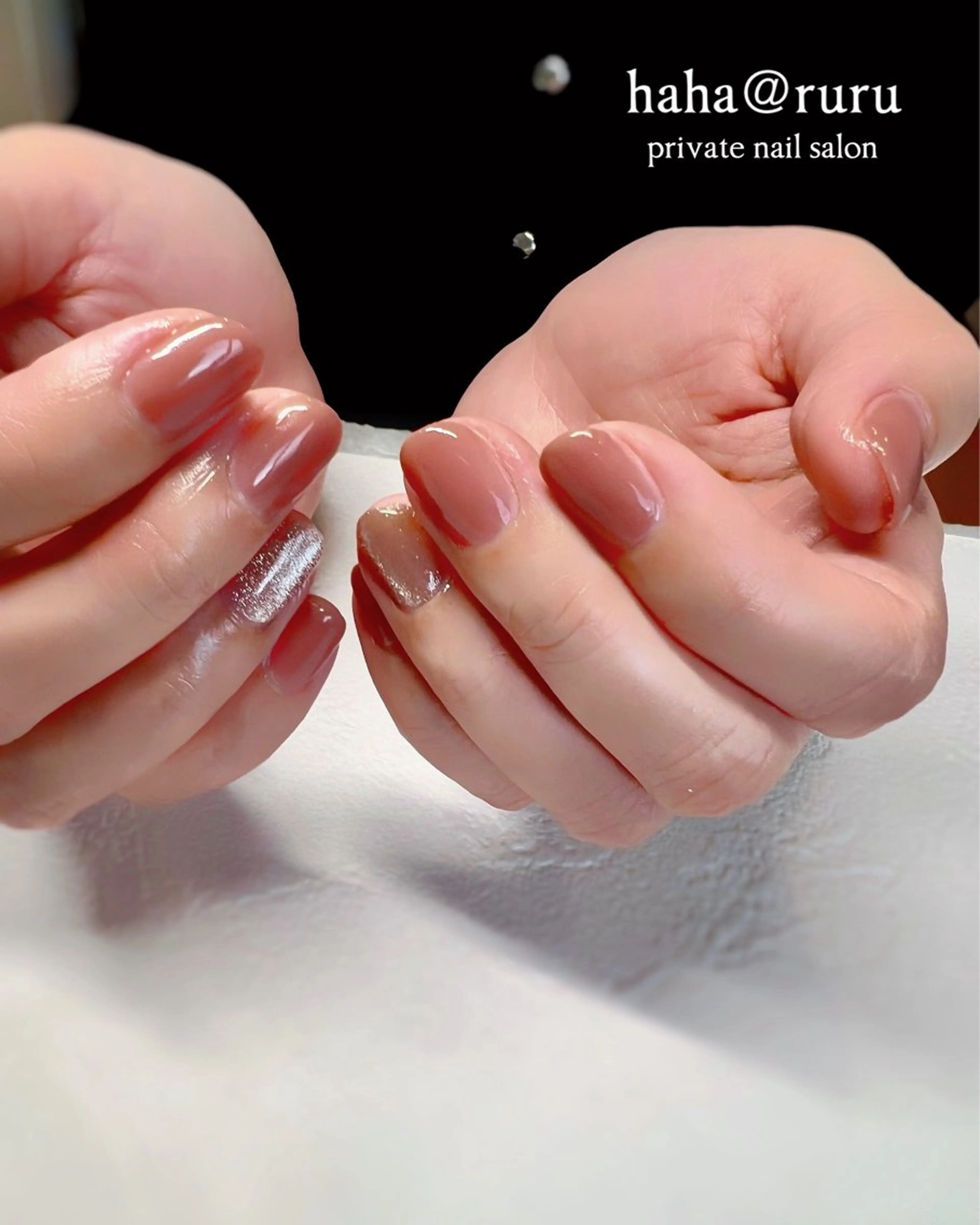 ネイル ワンカラーネイル haha@ ruruのネイルデザイン