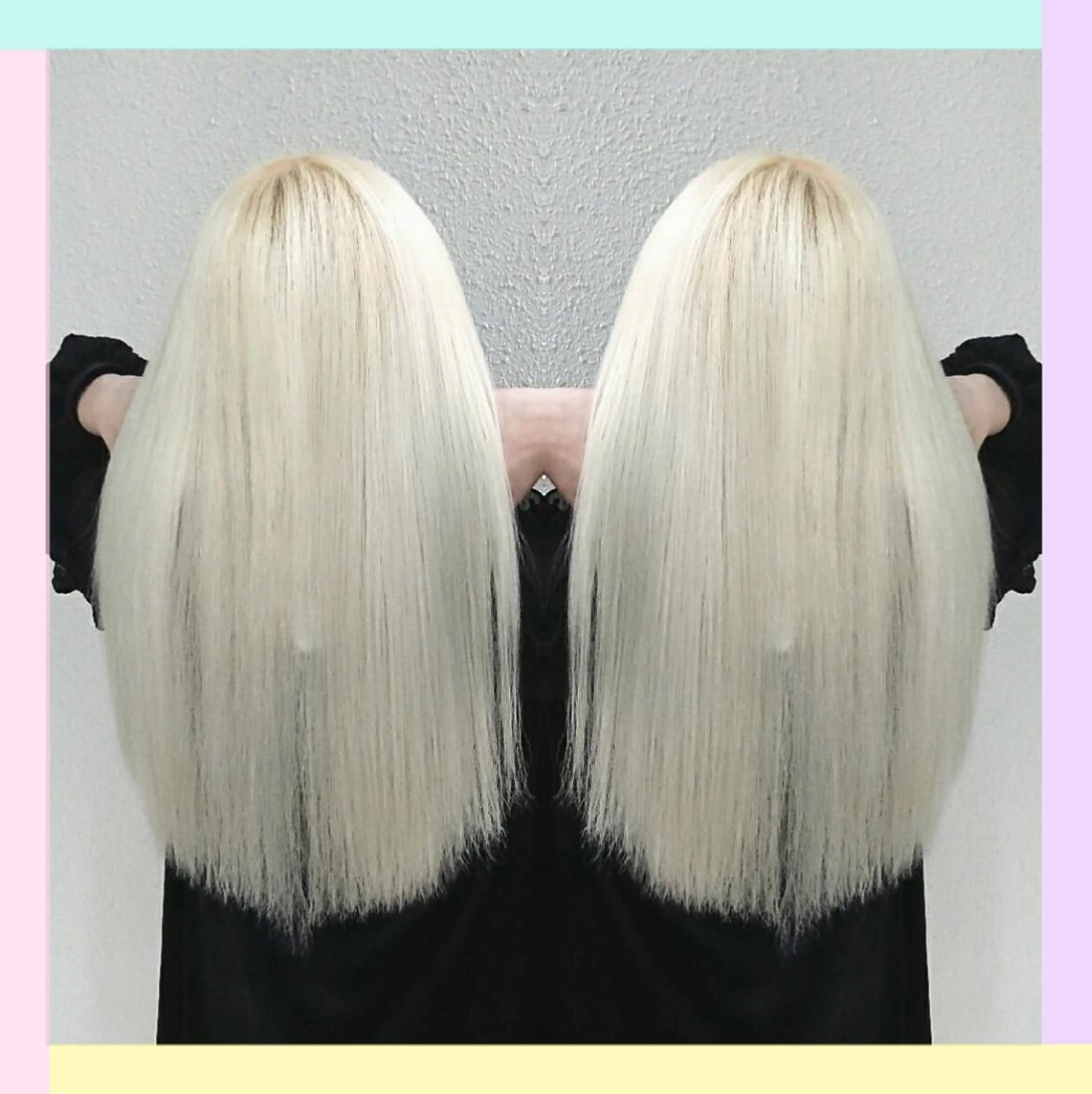 ロング カラー れん/ハイトーン /エクステ/韓国風のヘアスタイル