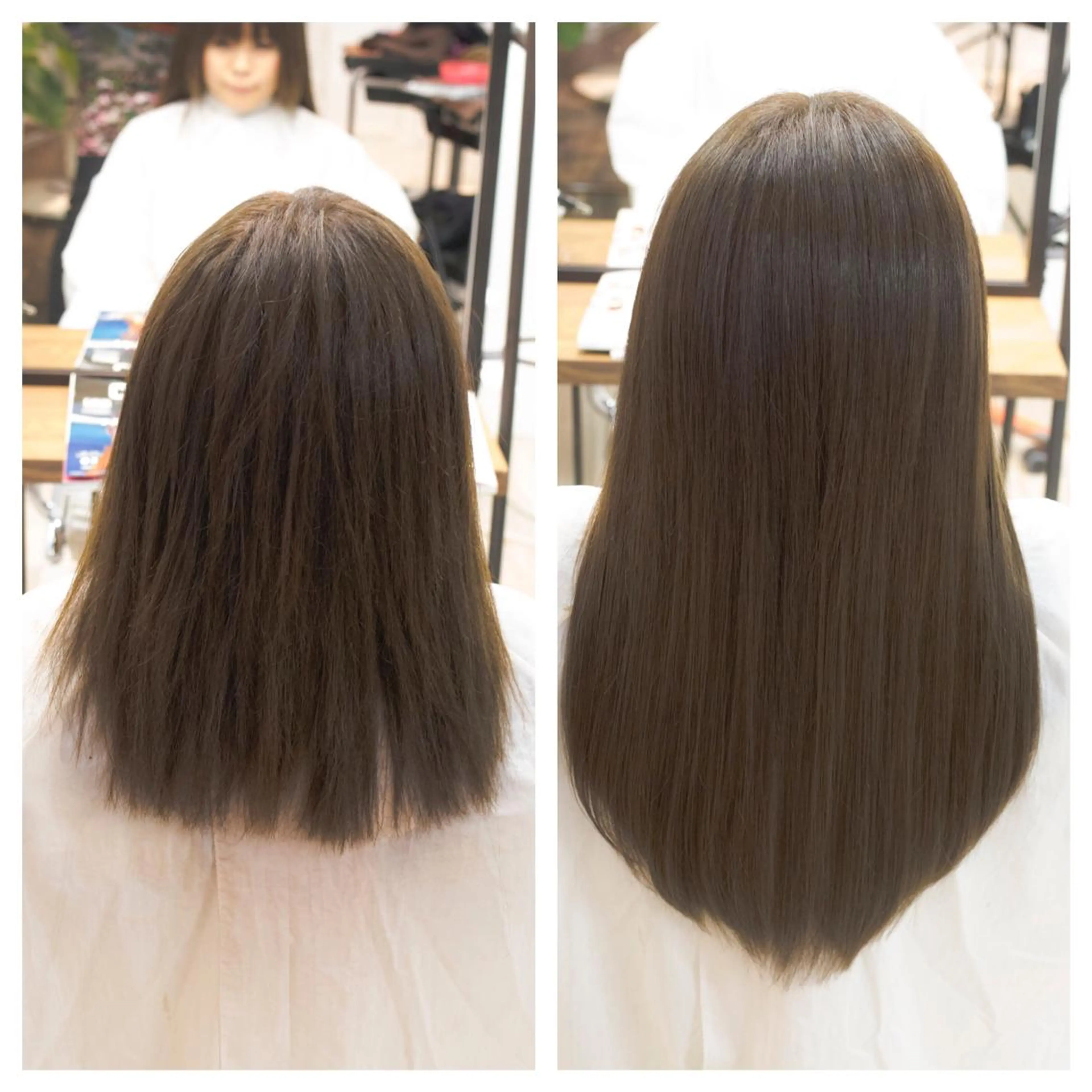 ミディアム シールエクステ エクステ FÜRSTIN所属・西村髪質改善 ブリーチ縮毛矯正のヘアスタイル