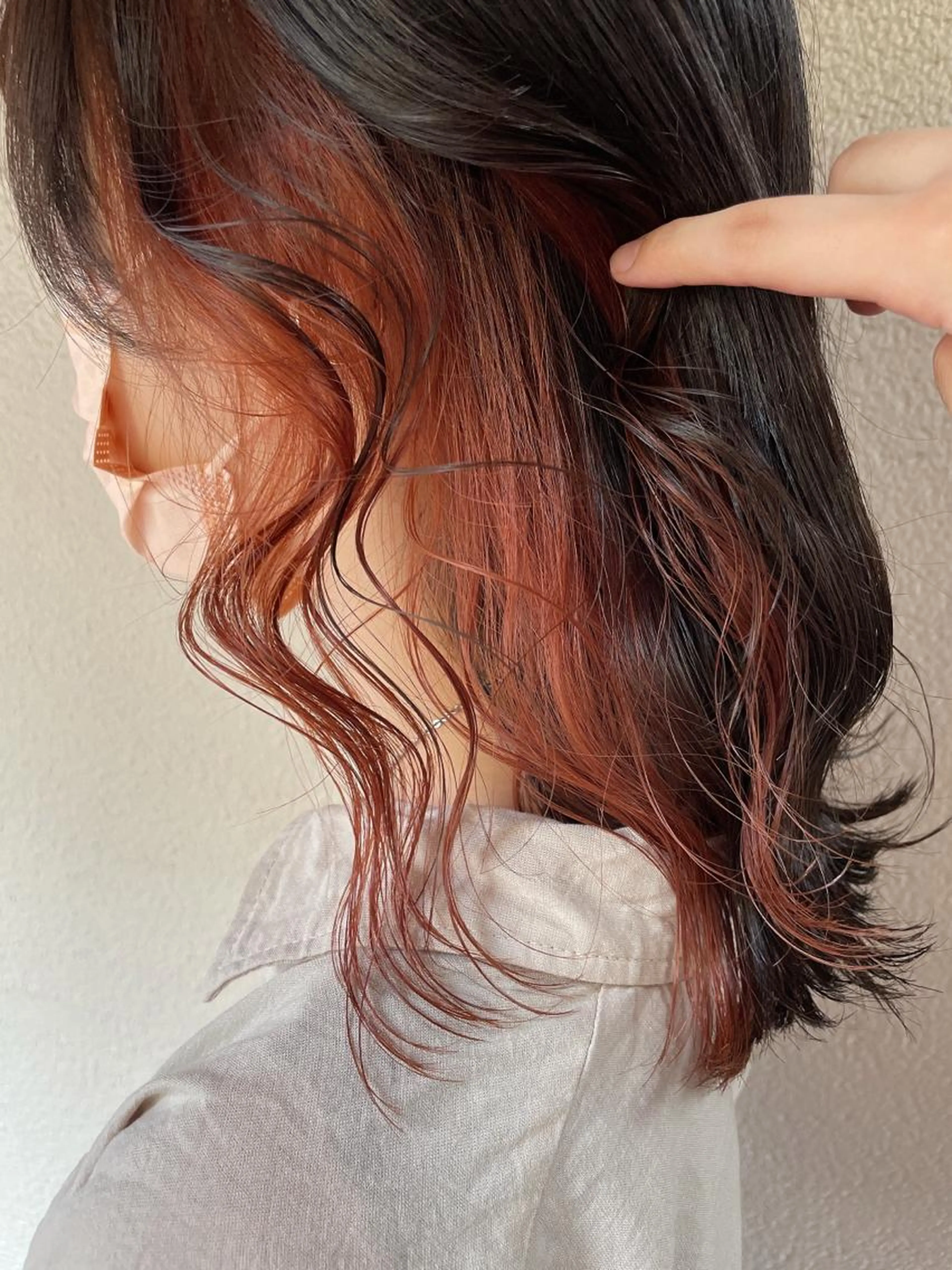 【オシャ見え✨ブリーチ込み✨イヤリングカラー】の写真