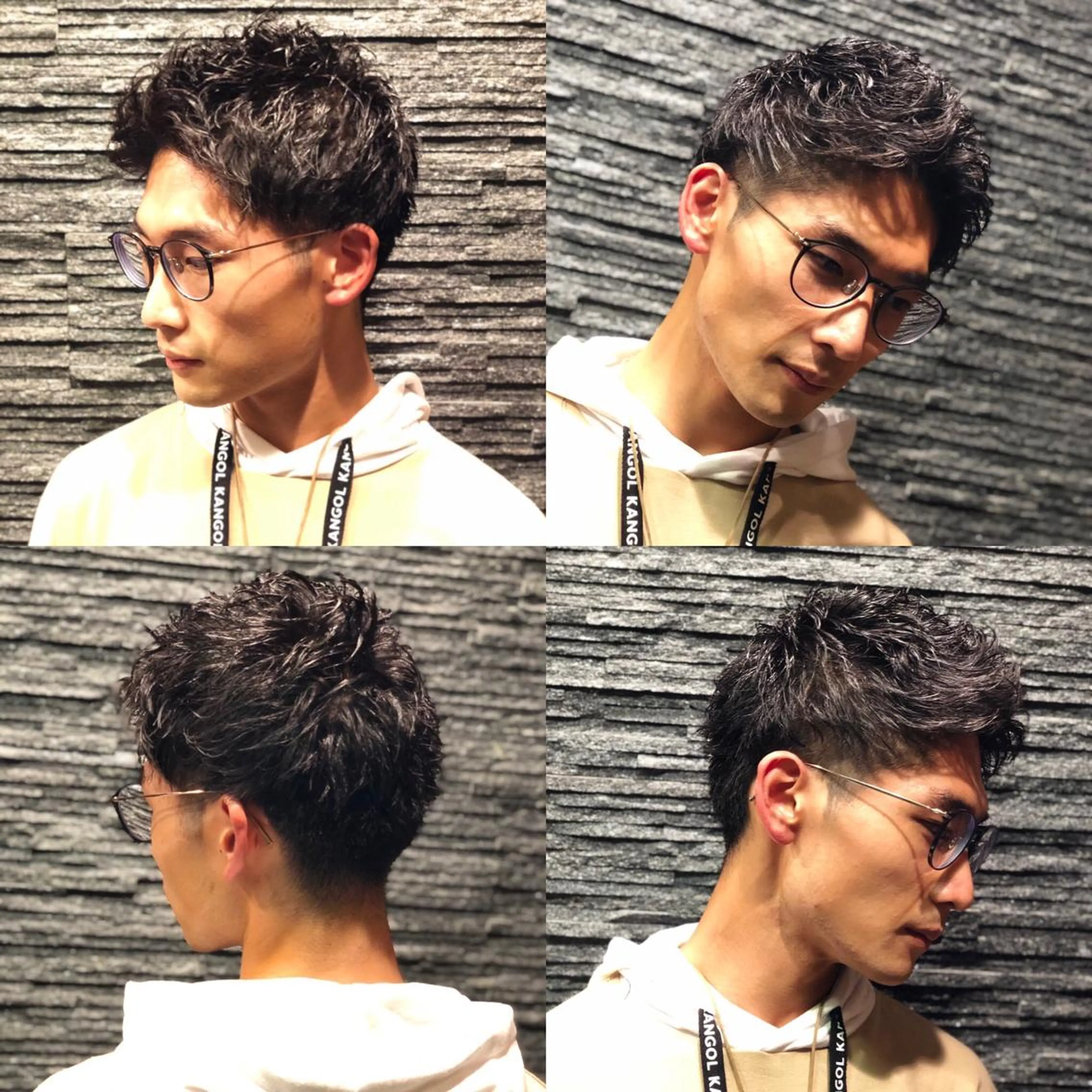 ショート パーマ ヘアアレンジ メンズ 萩原 勇樹のヘアスタイル