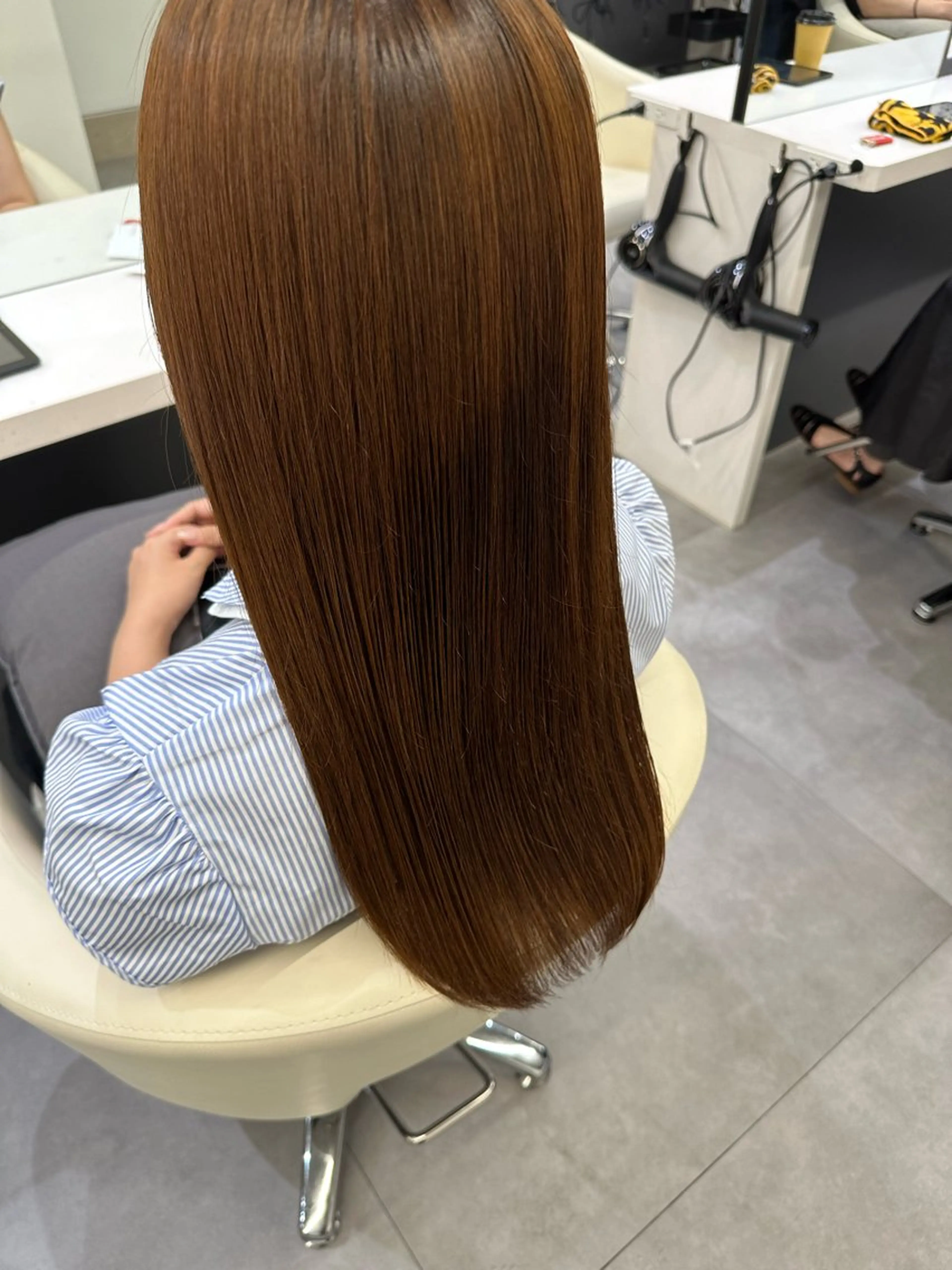 ロング 髪質改善 縮毛矯正 トリートメント アンニュイヘア/ 顔周りカット/眞弓萌のヘアスタイル