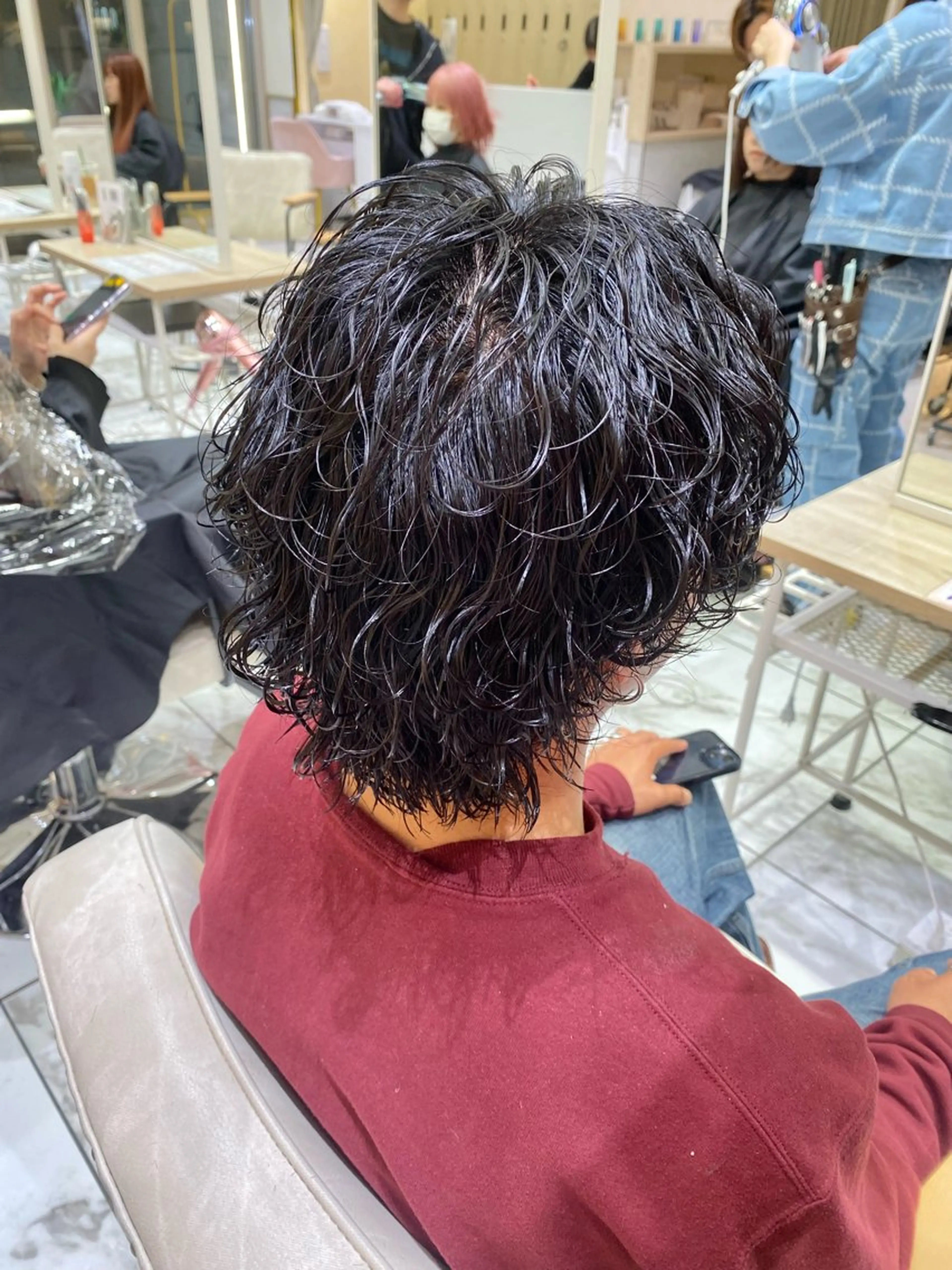 ショート パーマ メンズ カット パーマ 酸スト/フェザー パーマ/三谷海斗のヘアスタイル